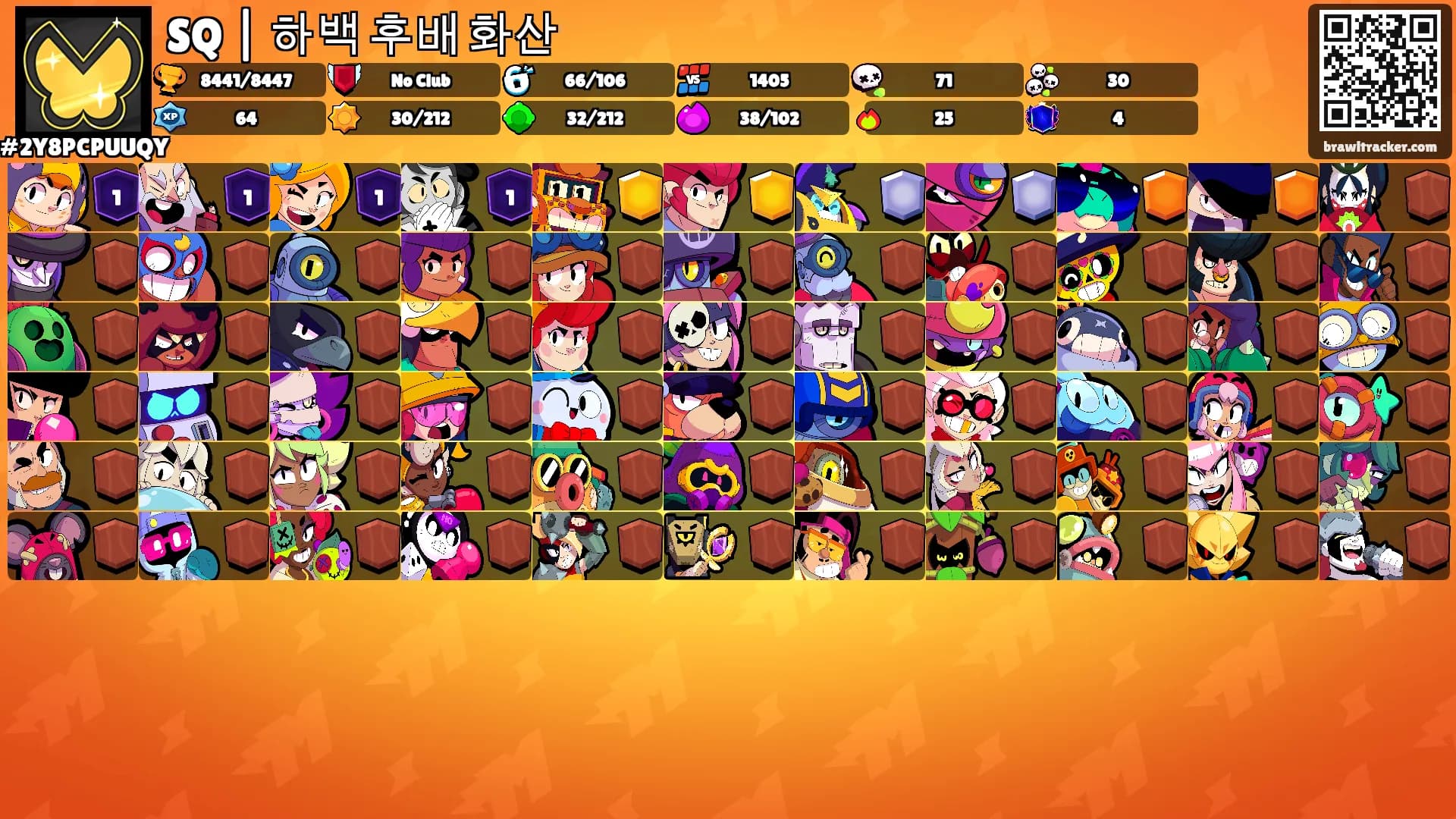 SQ | 하백 후배 화산's Ranks