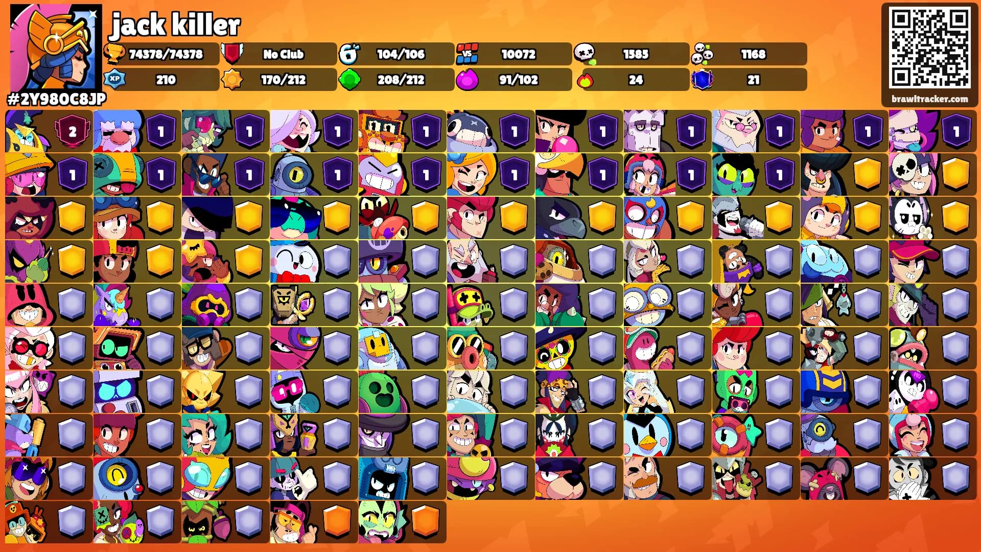 jack killer's Ranks