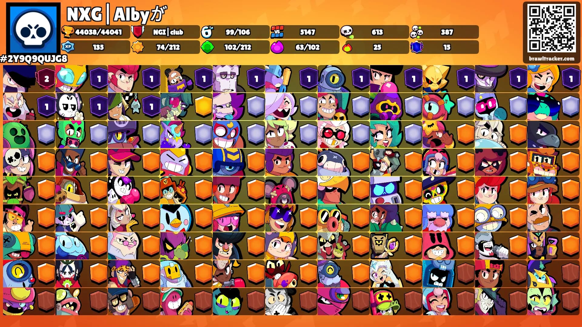 NXG|Albyが's Ranks