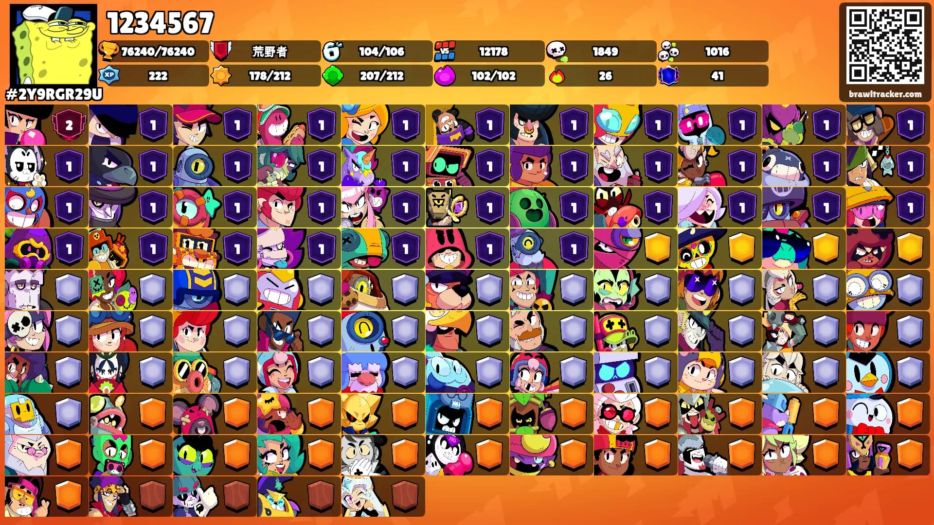 1234567's Ranks