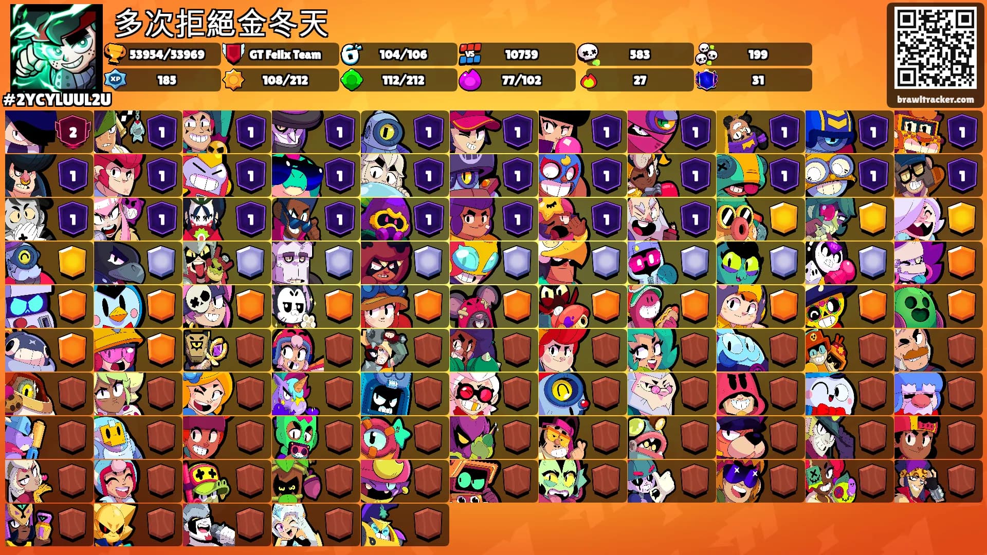 多次拒絕金冬天's Ranks