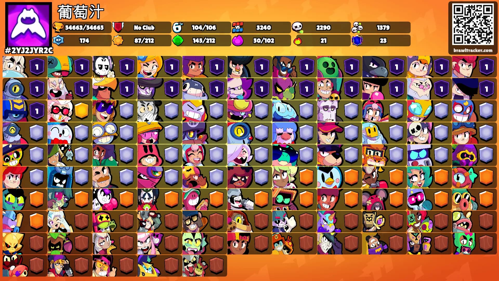 葡萄汁's Ranks