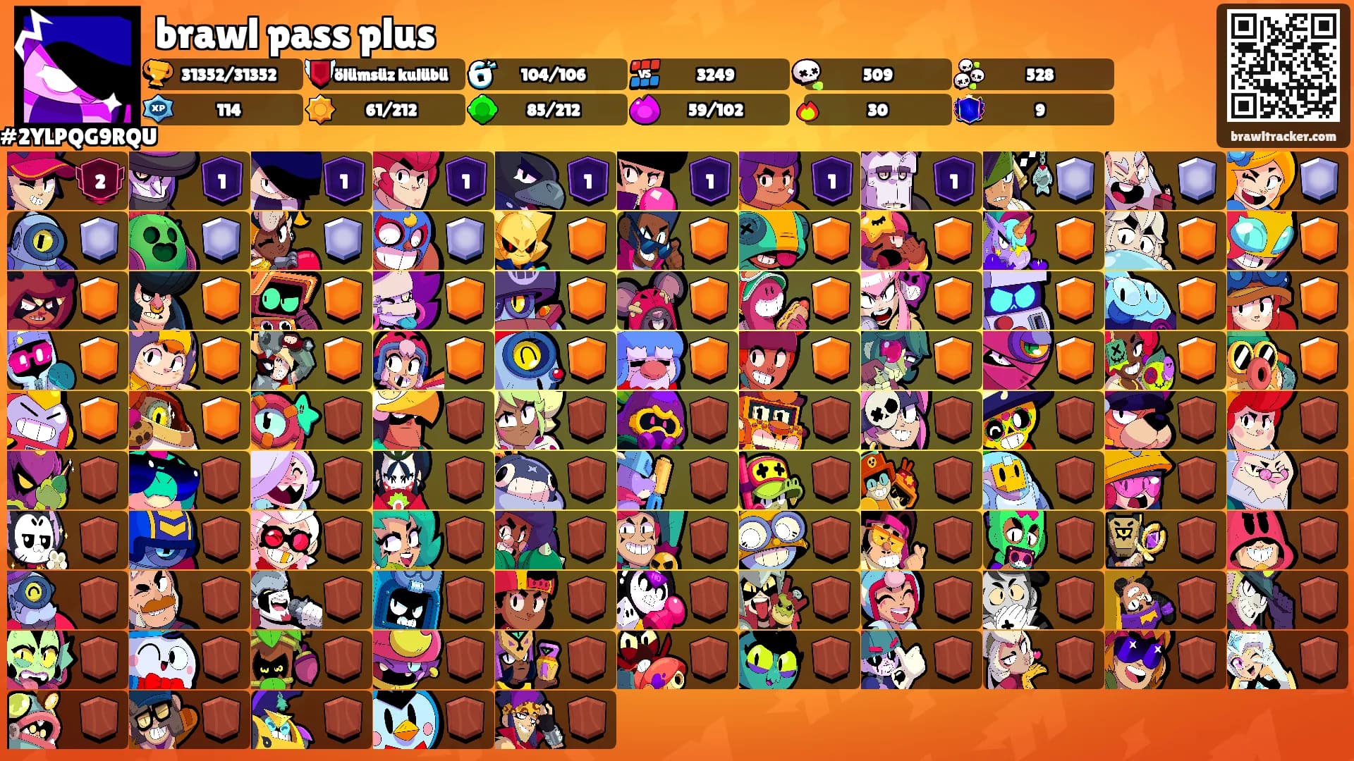 brawl pass plus's Ranks