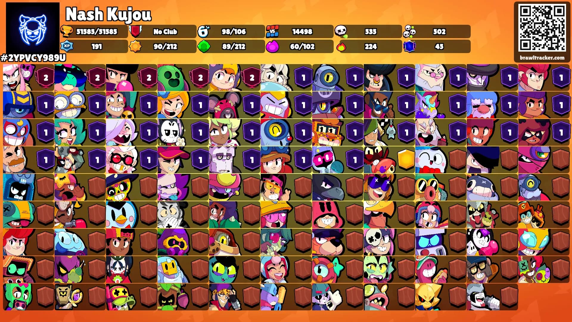 Nash Kujou's Ranks