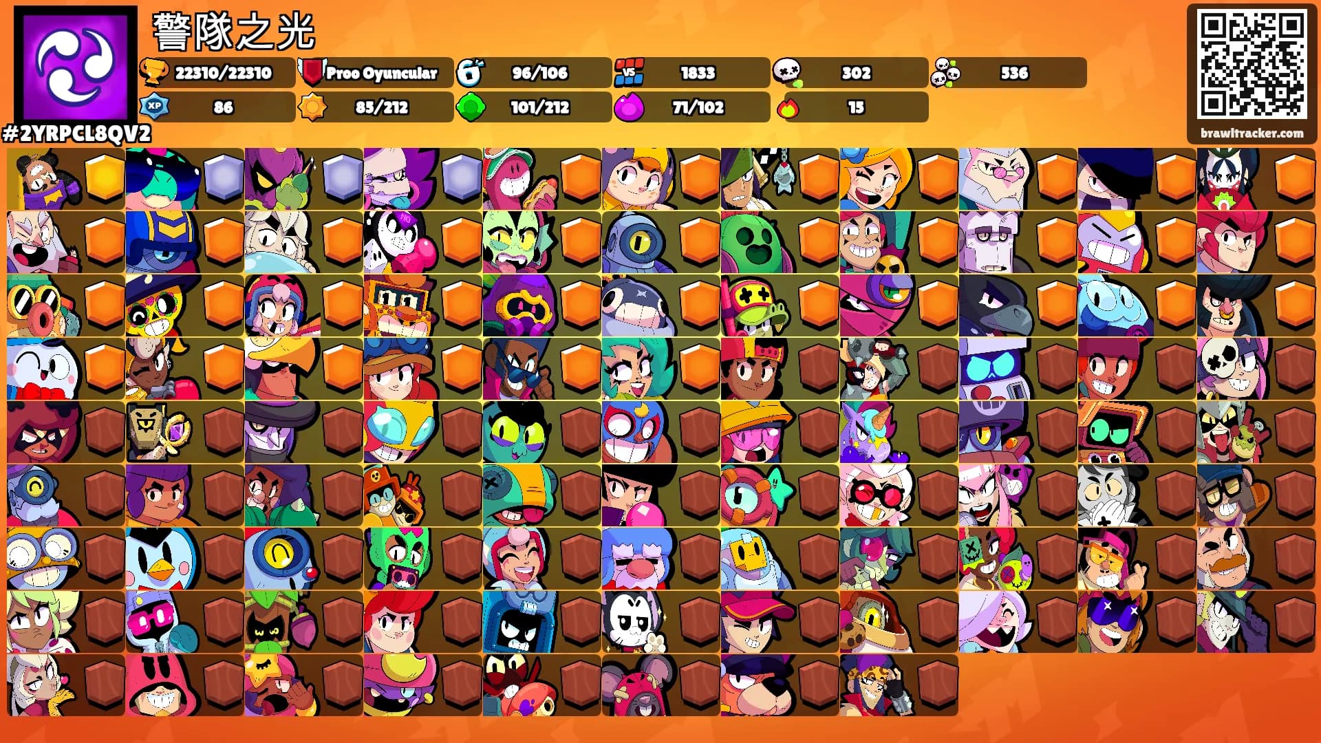 警隊之光's Ranks