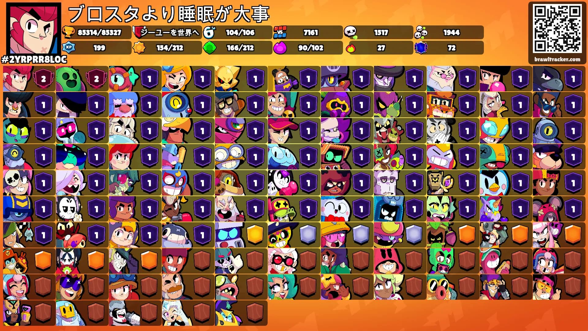 ブロスタより睡眠が大事's Ranks