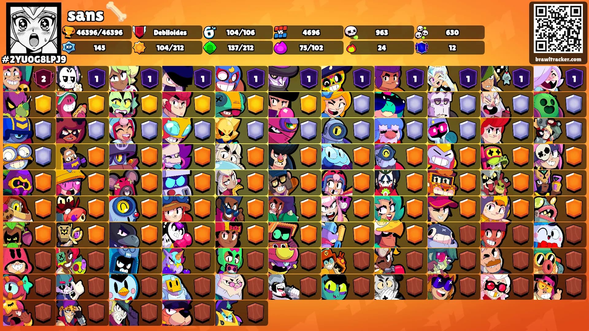 sans 🦴's Ranks