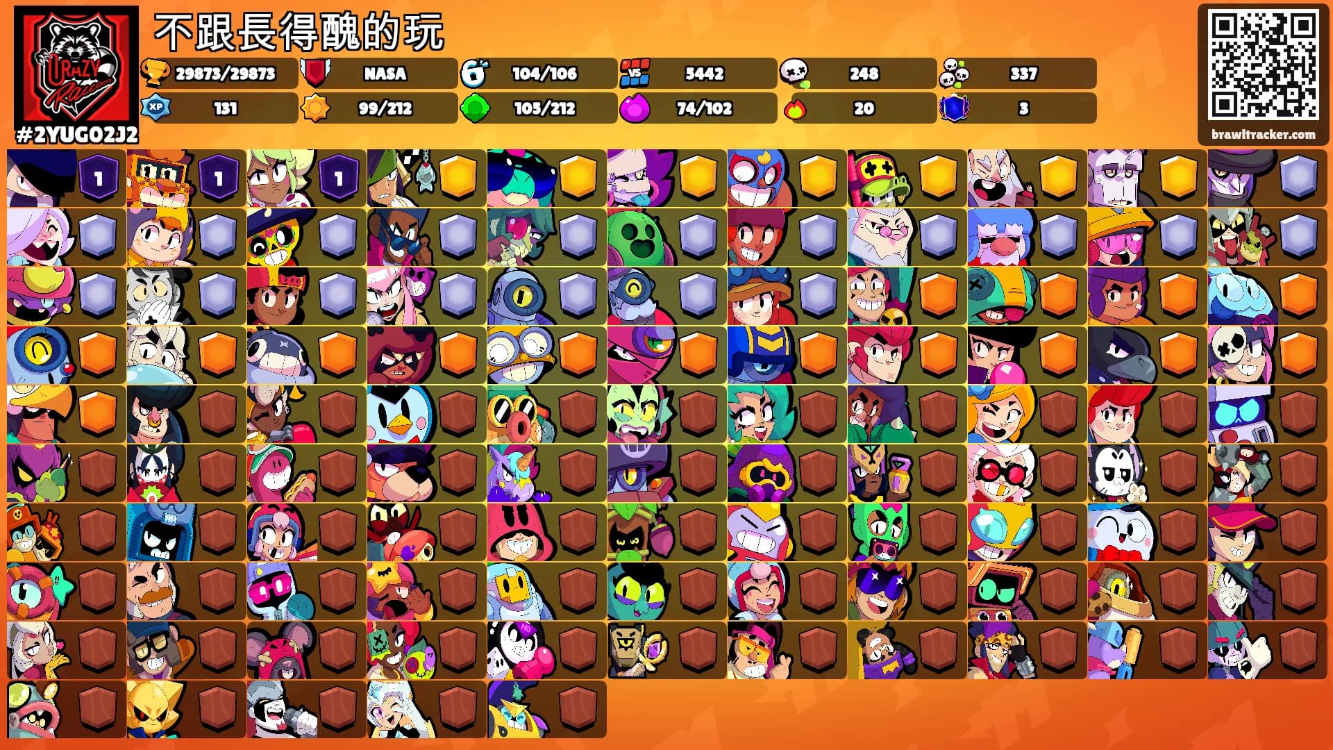 不跟長得醜的玩's Ranks