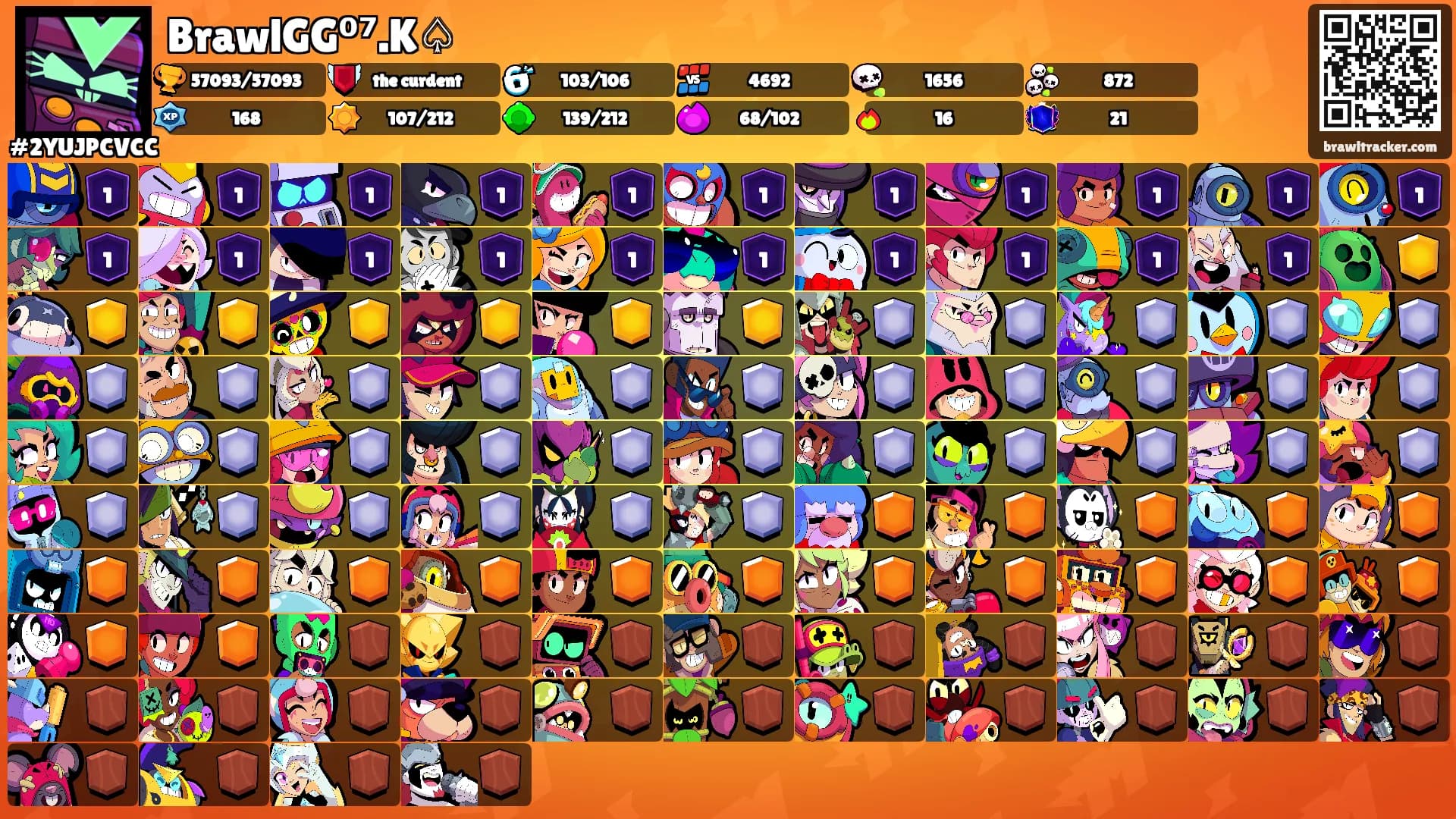 BrawlGG⁰⁷.K♤'s Ranks