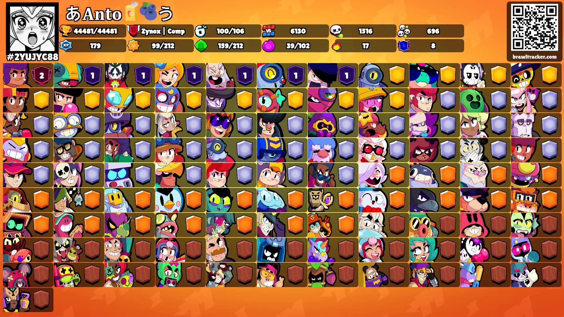 あ𝐀𝐧𝐭𝐨🧃🫐う's Ranks