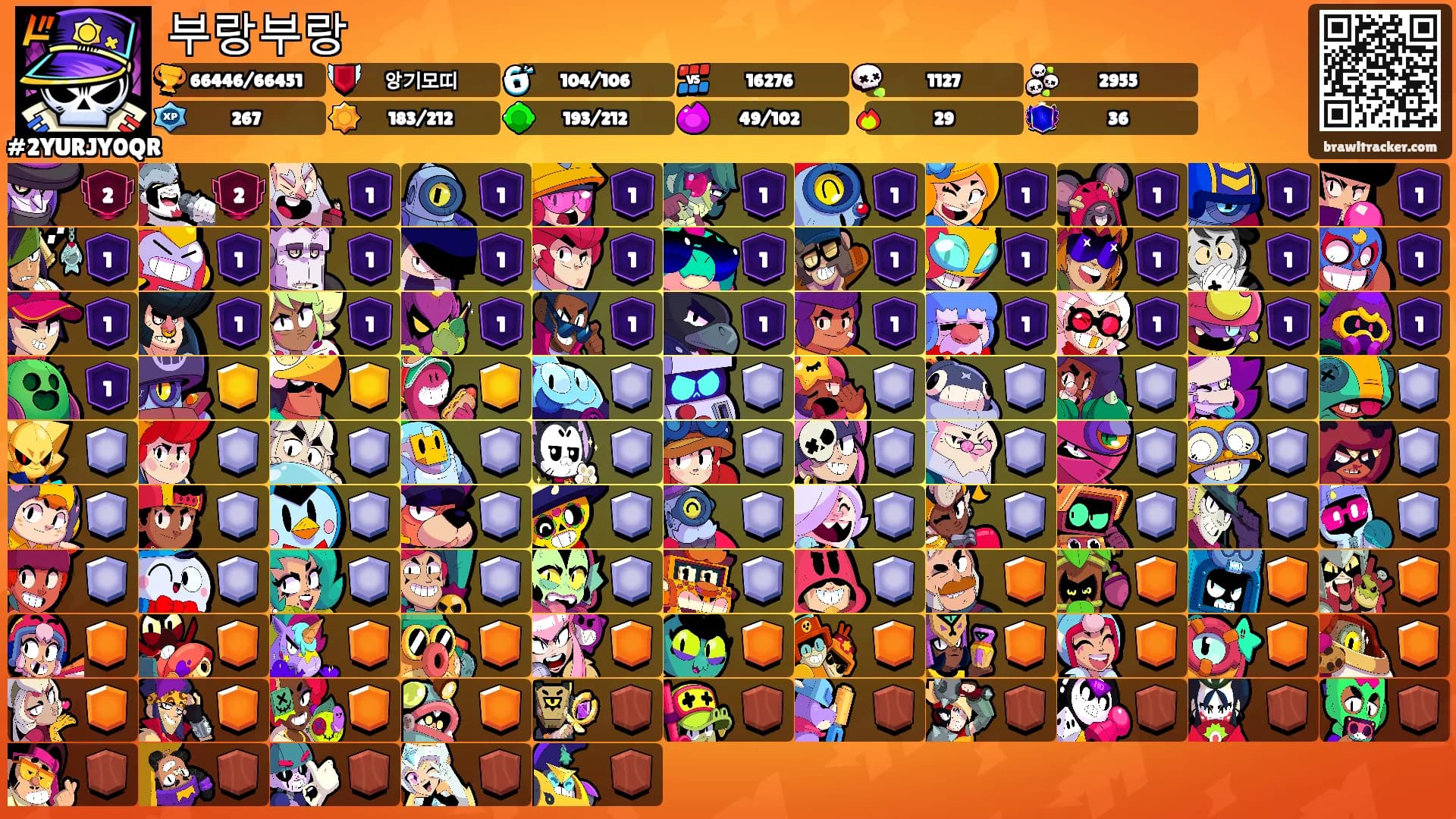 부랑부랑's Ranks