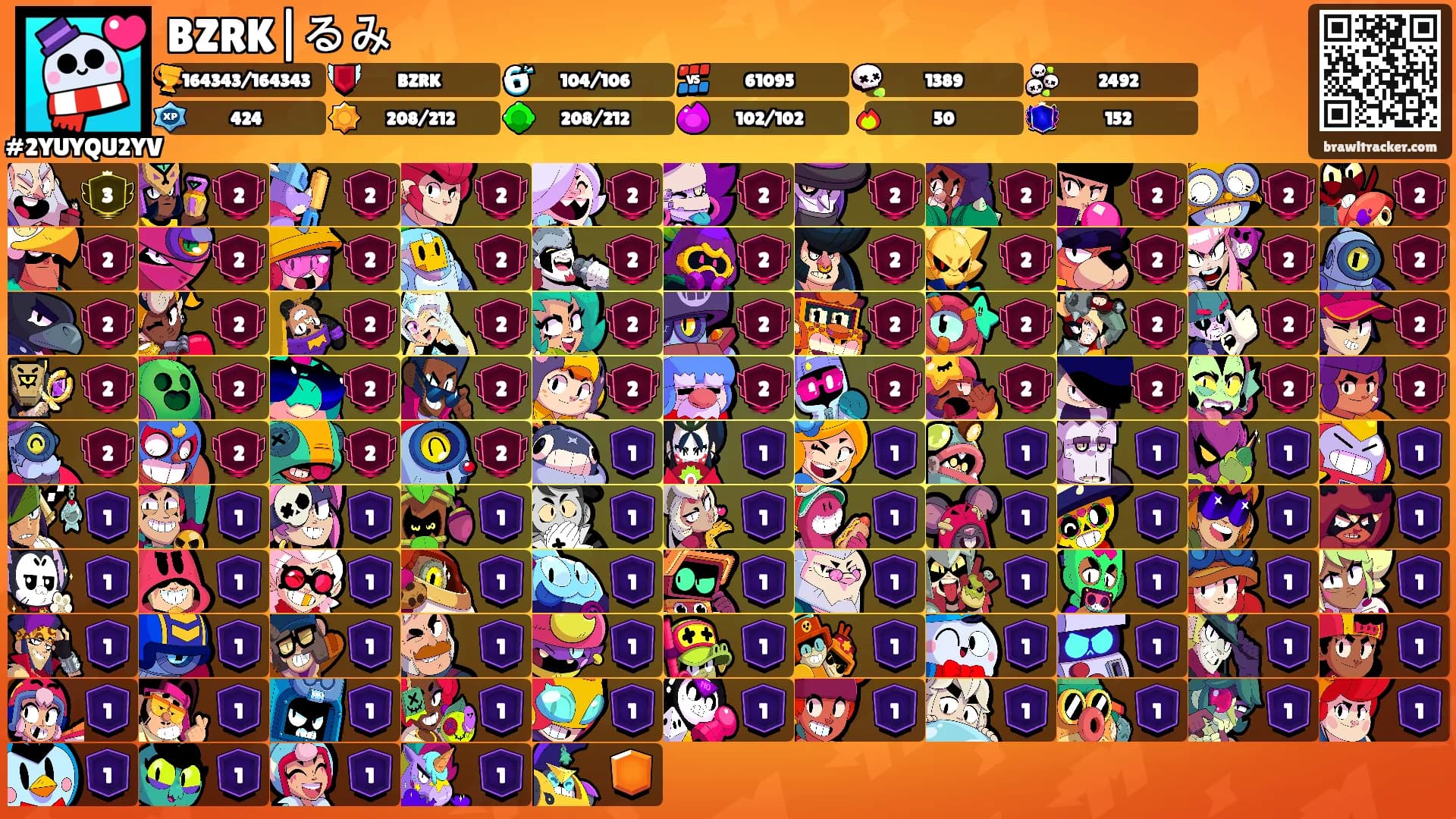 BZRK|るみ's Ranks