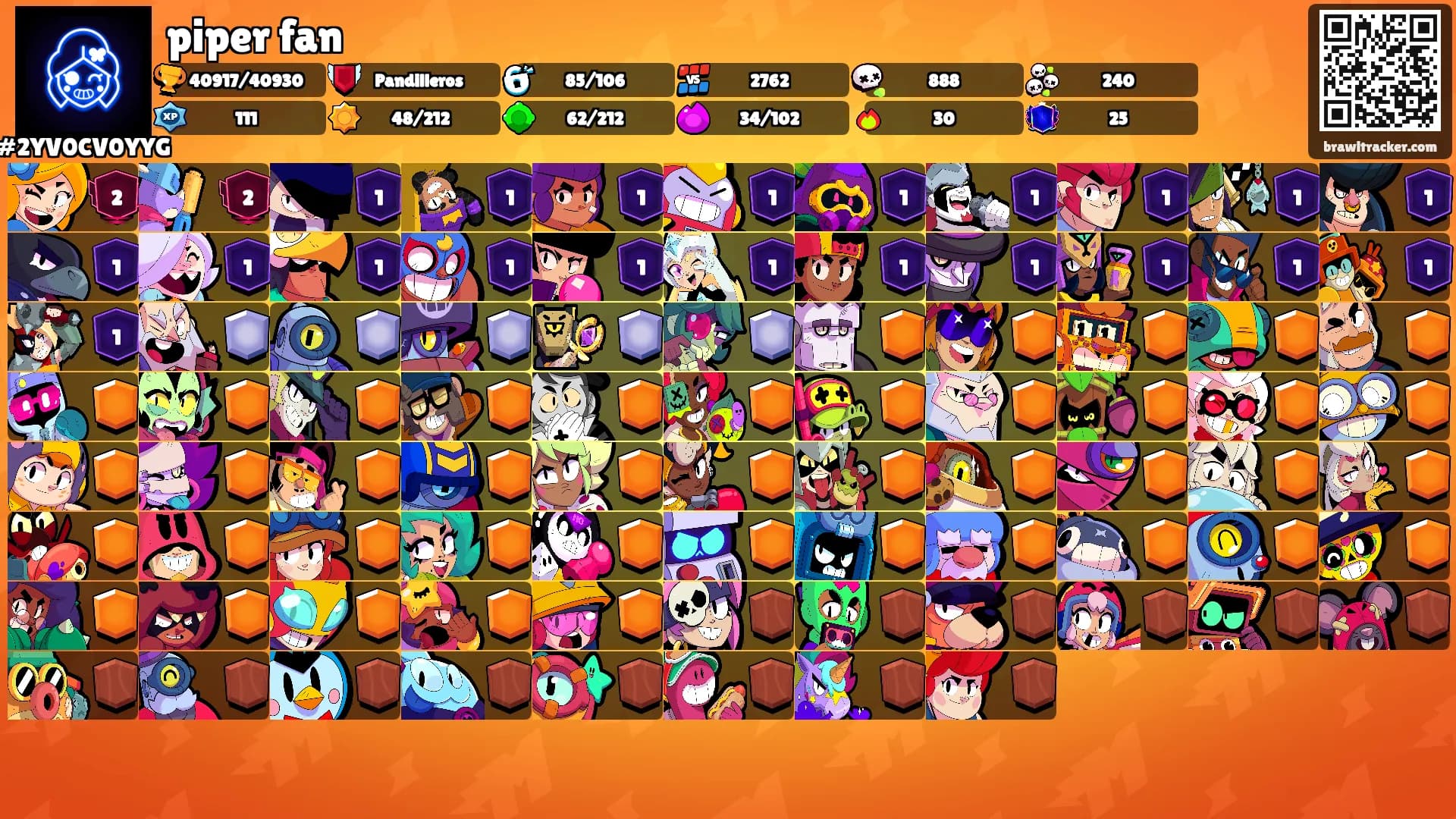 piper fan's Ranks