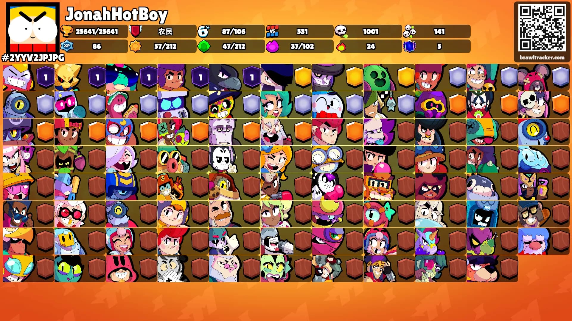 JonahHotBoy's Ranks