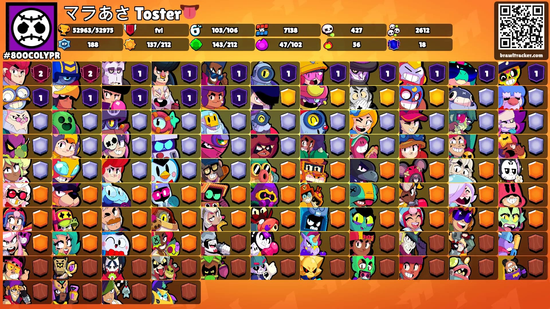 マラあさ Toster👅's Ranks