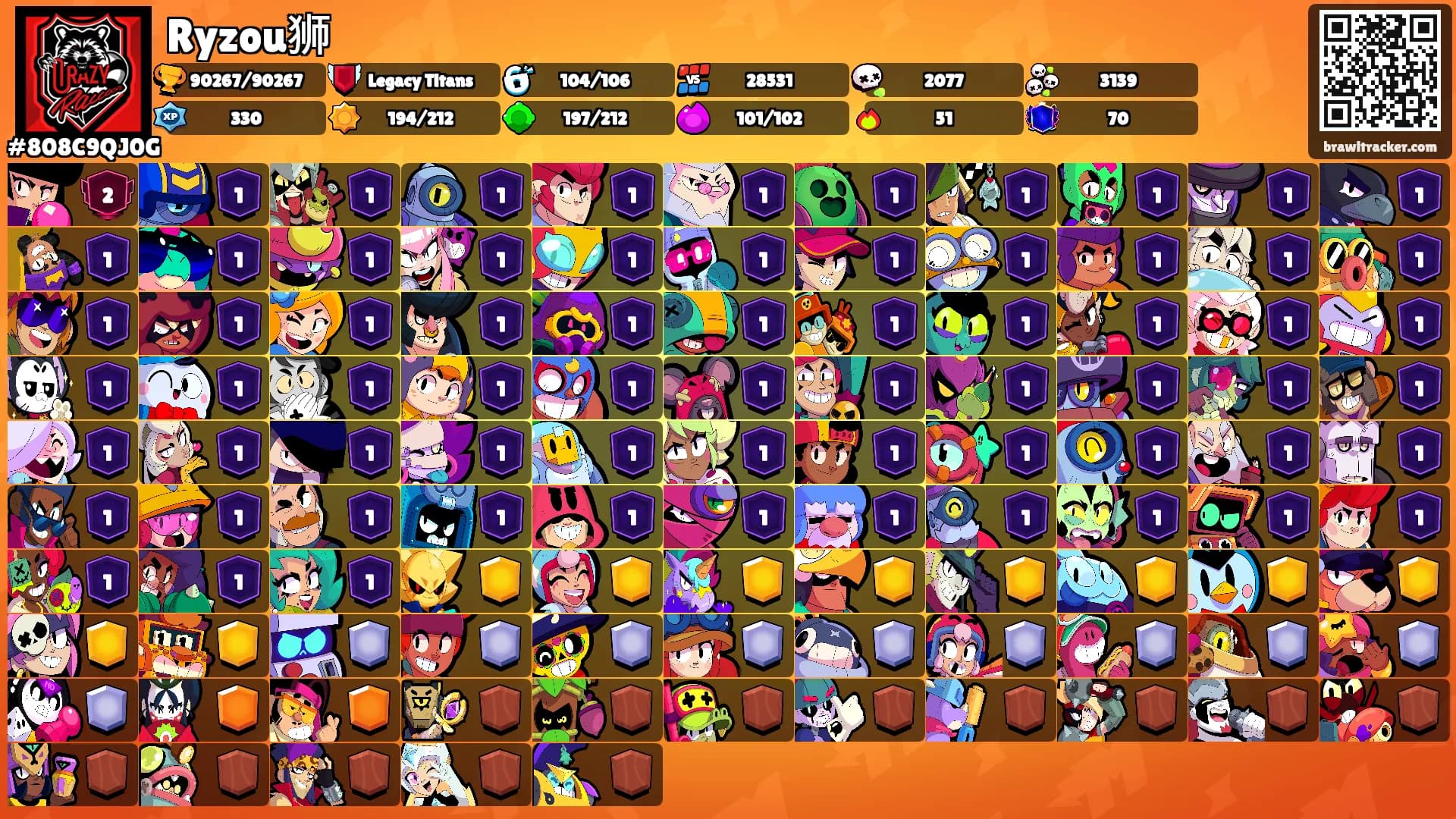 Ryzou狮's Ranks