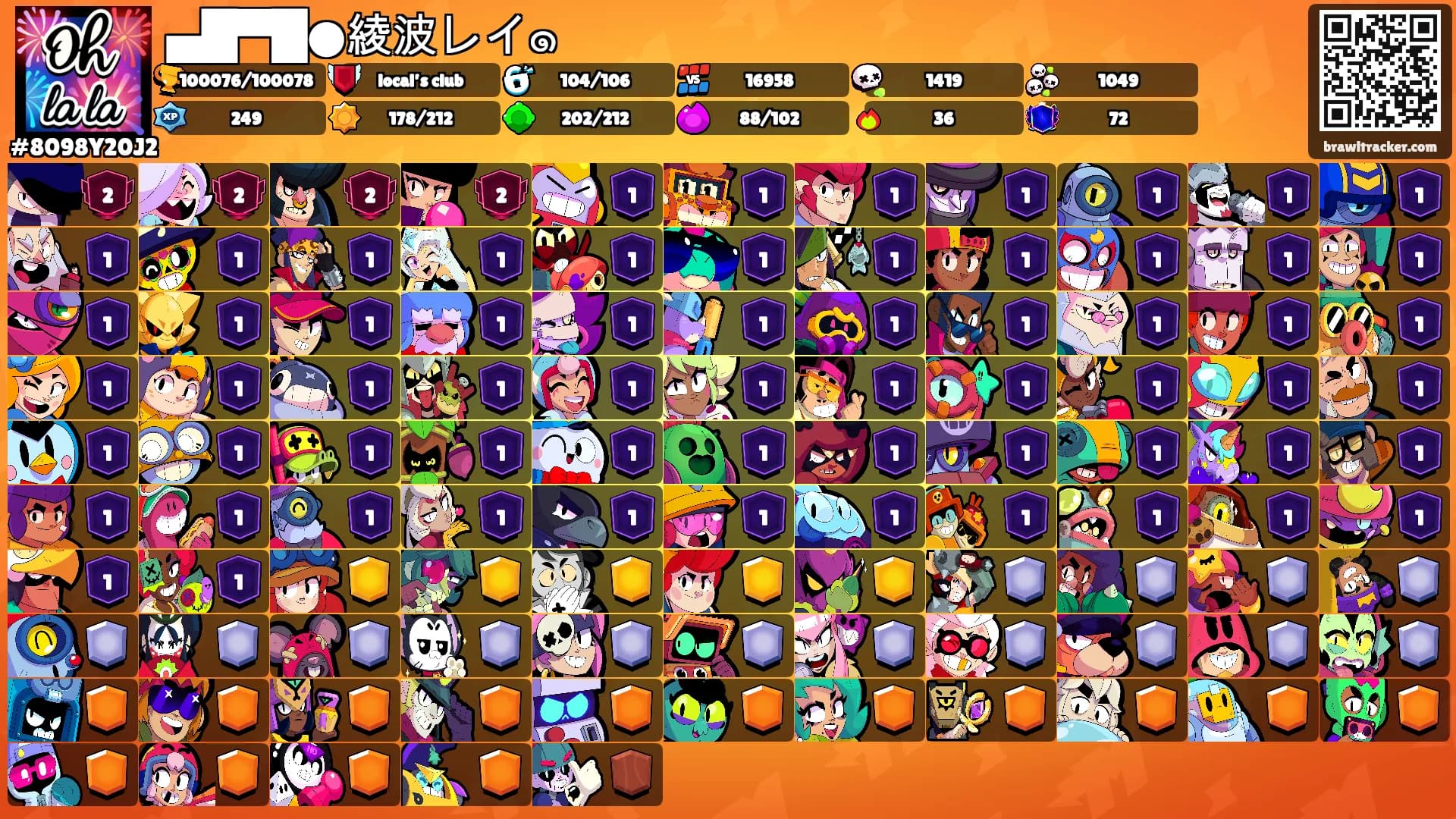 ▄█▀█●綾波レイ๑'s Ranks
