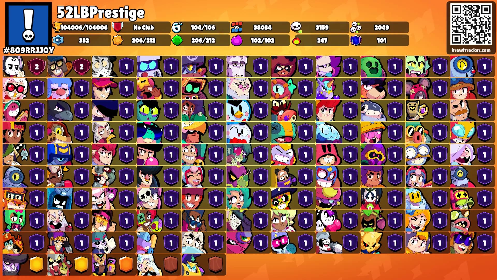 52LBPrestige's Ranks