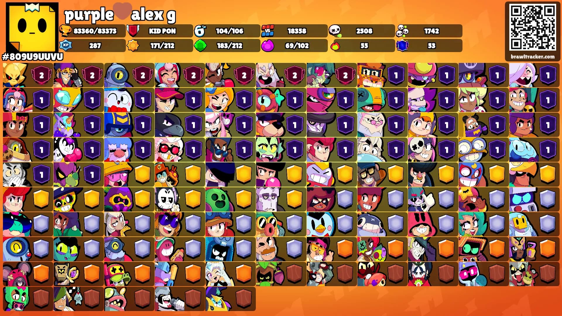purple🤎alex g's Ranks