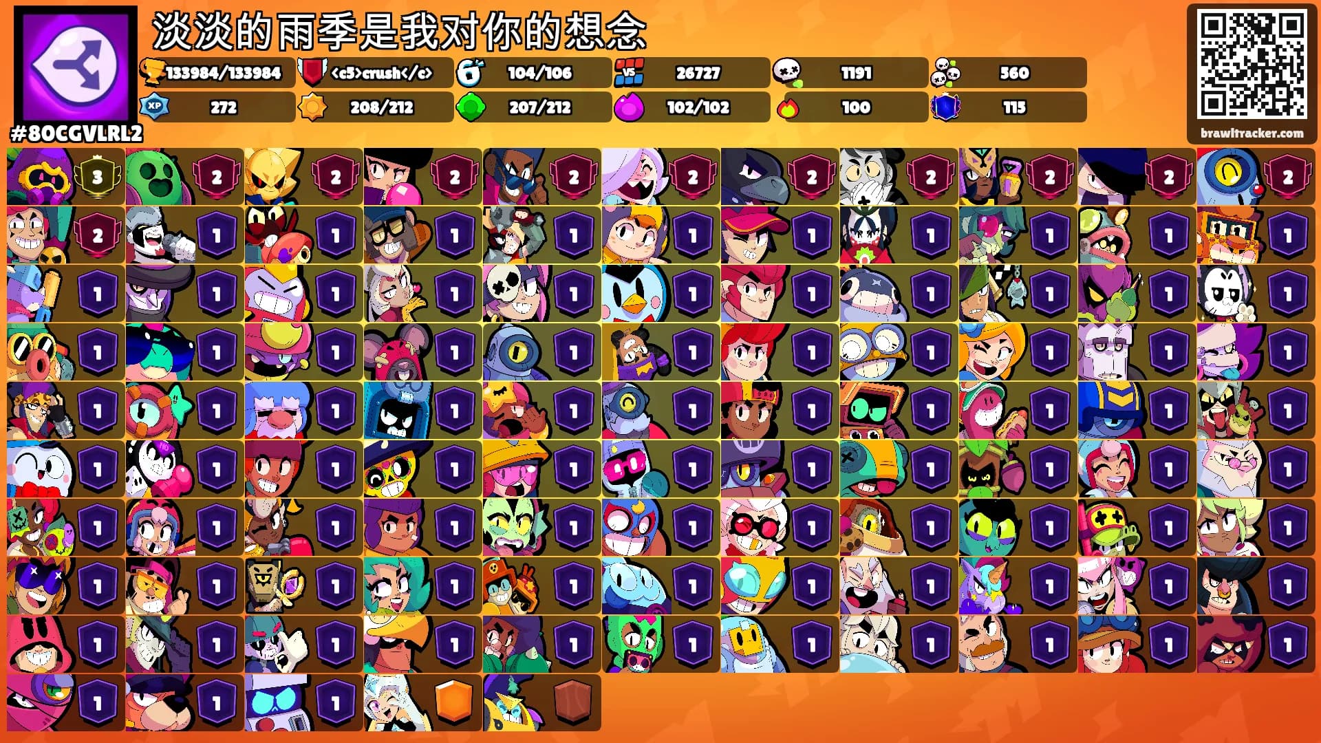 淡淡的雨季是我对你的想念's Ranks