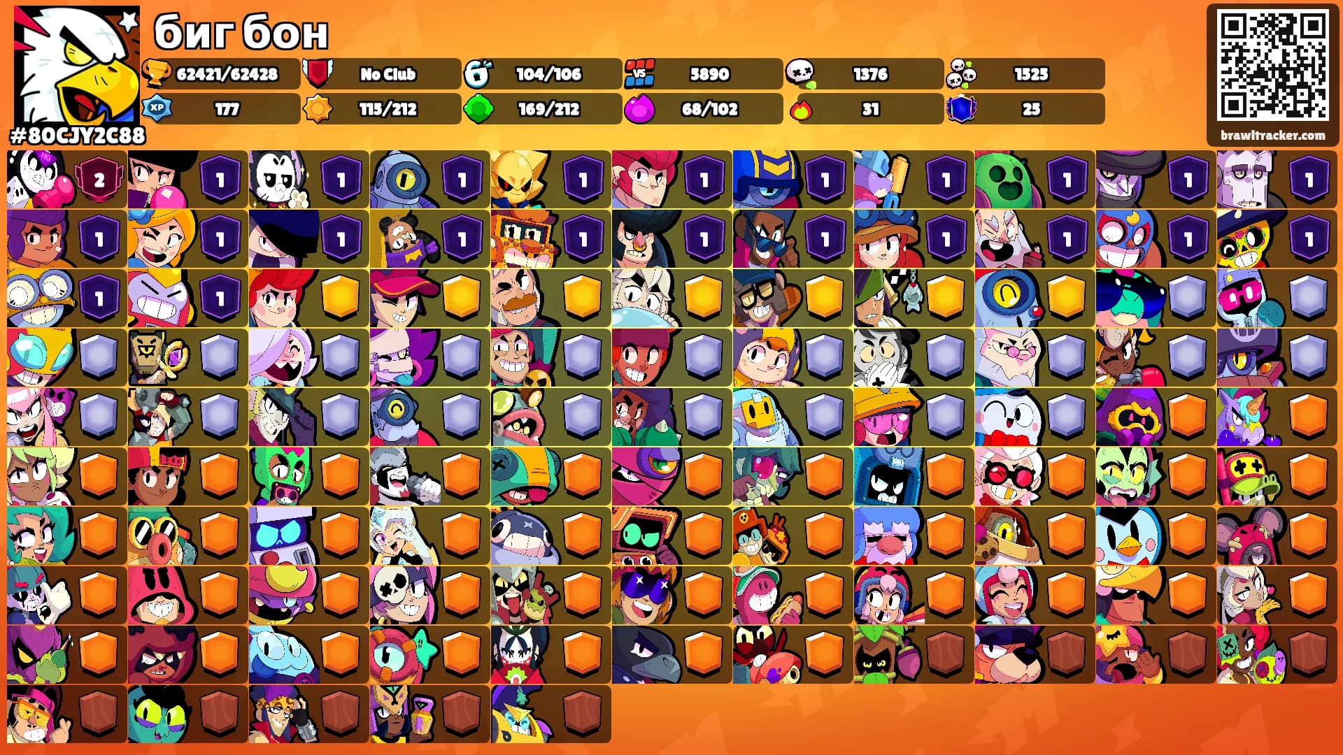 биг бон's Ranks