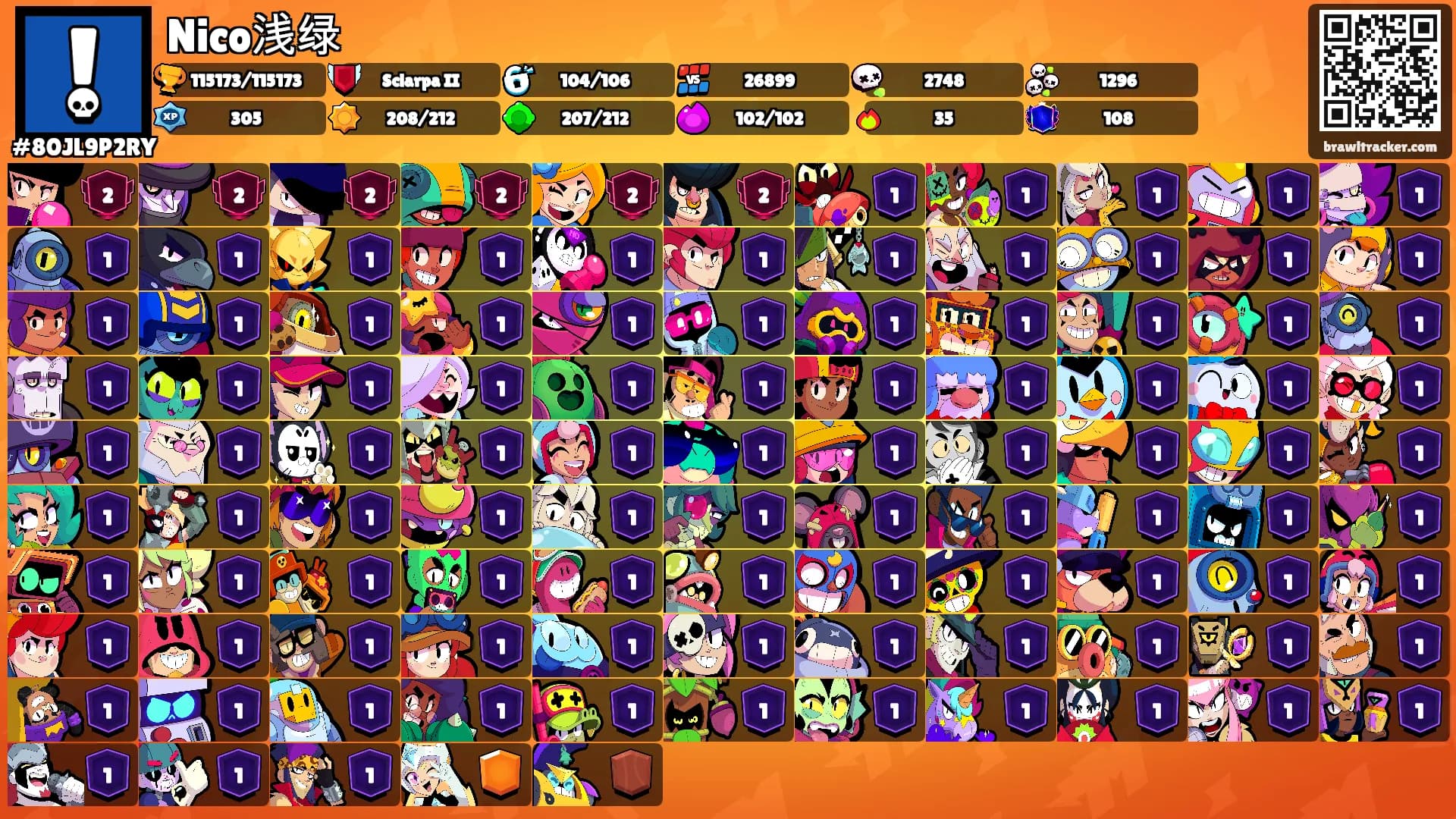 Nico浅绿's Ranks