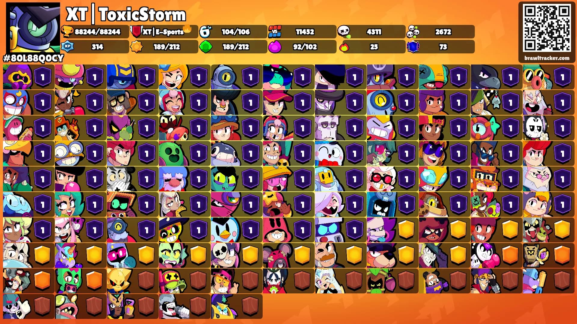 XT|ToxicStorm⚡️'s Ranks