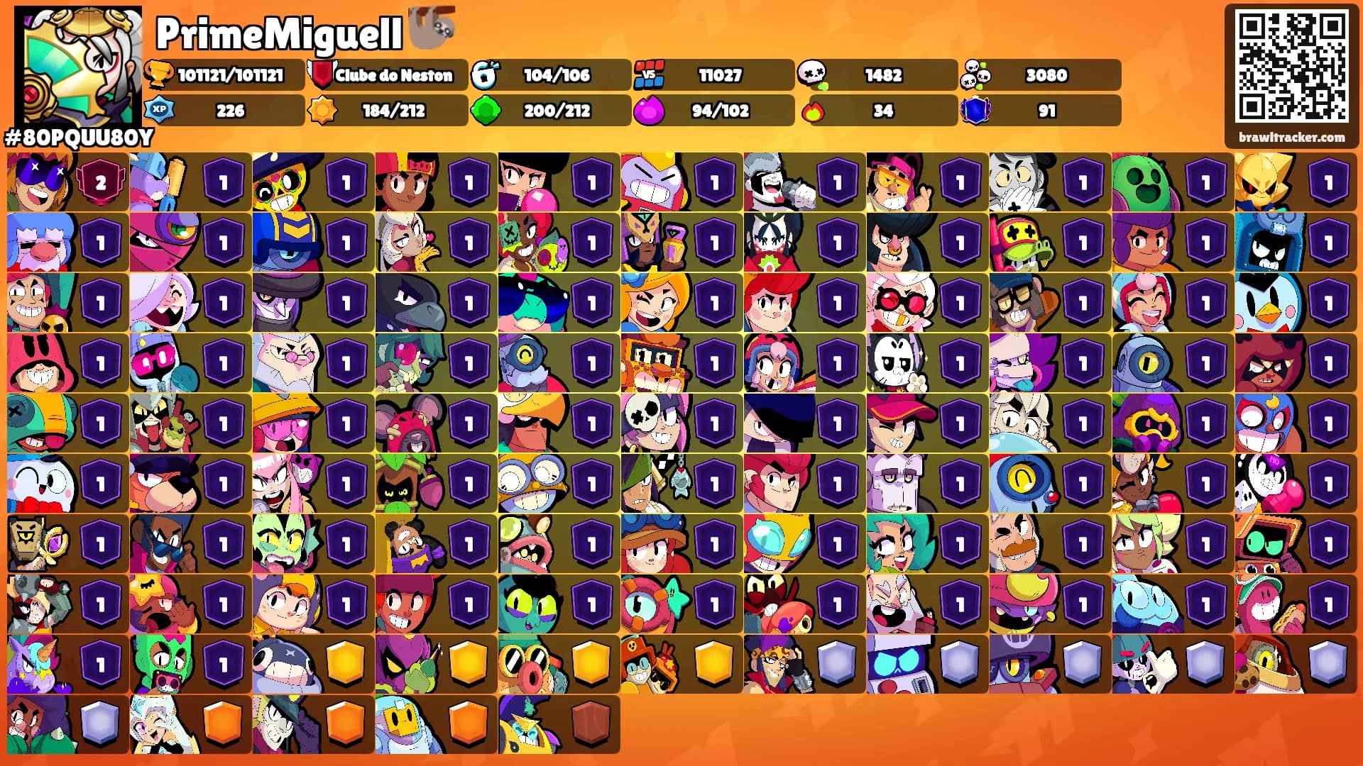 PrimeMiguell 🦥's Ranks
