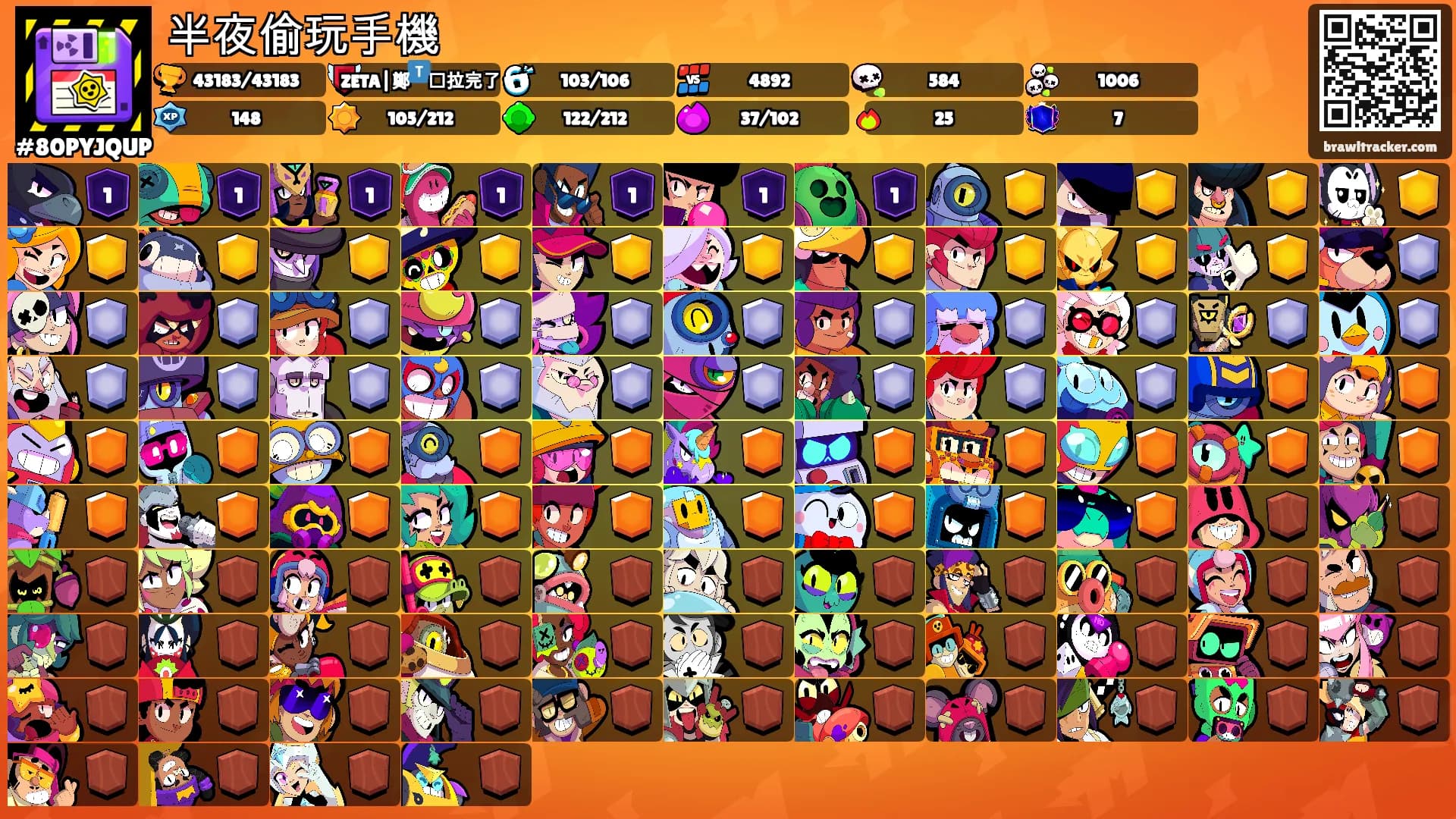 半夜偷玩手機's Ranks