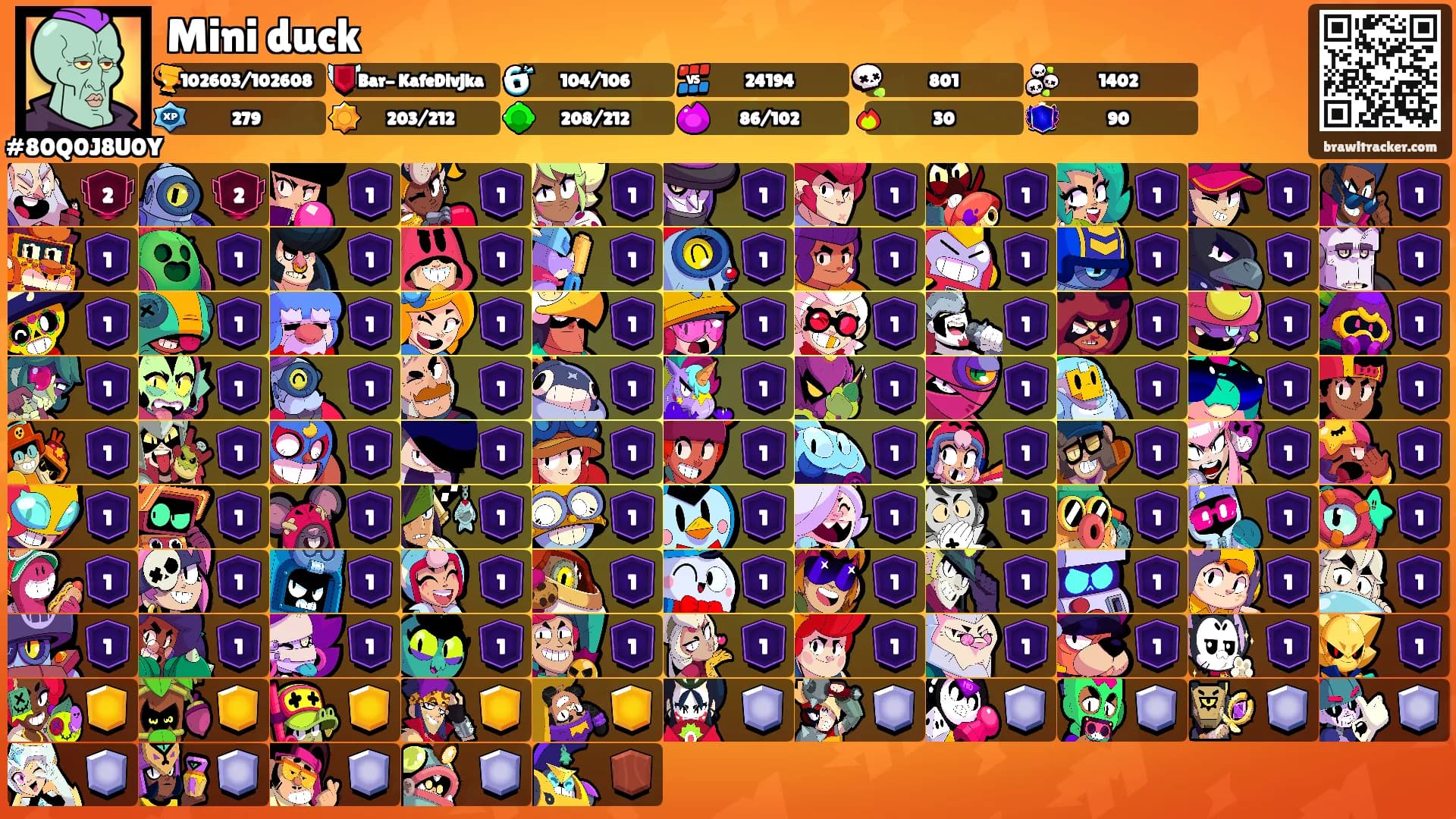 Mini duck's Ranks