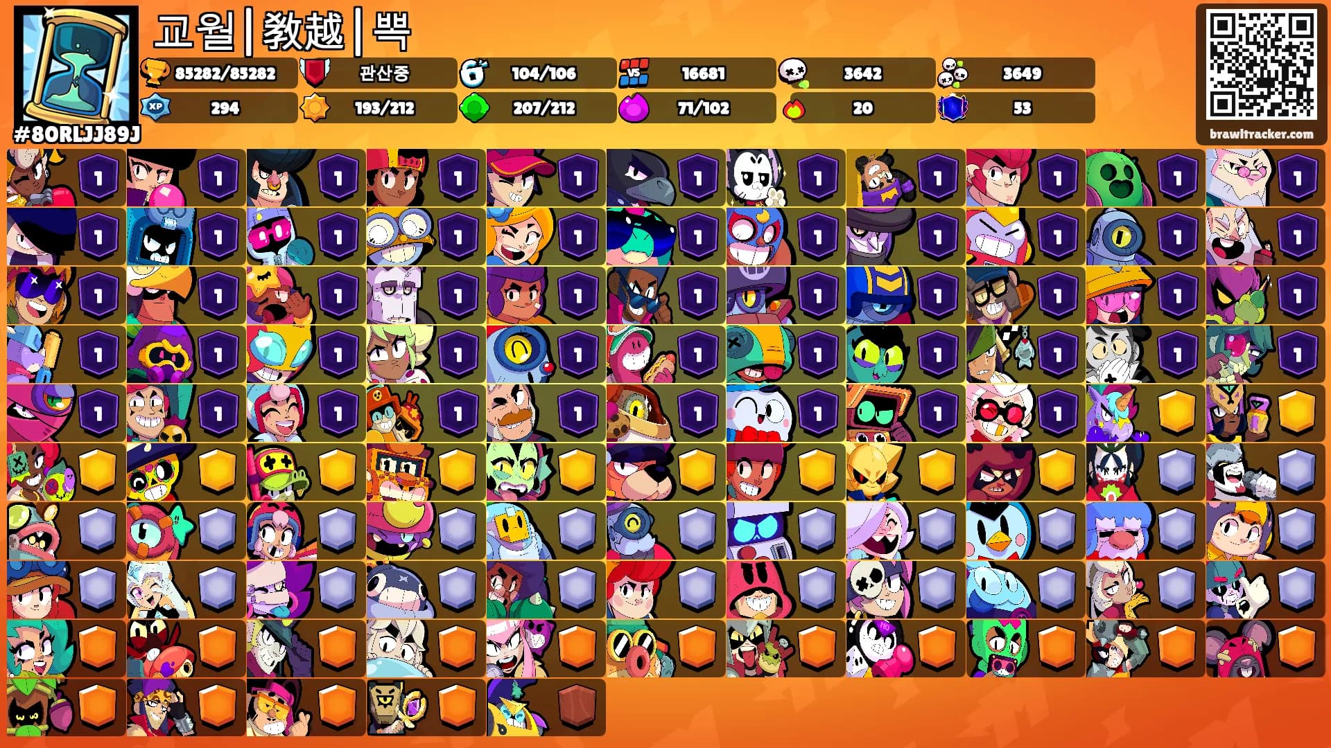교월|敎越|뽁's Ranks