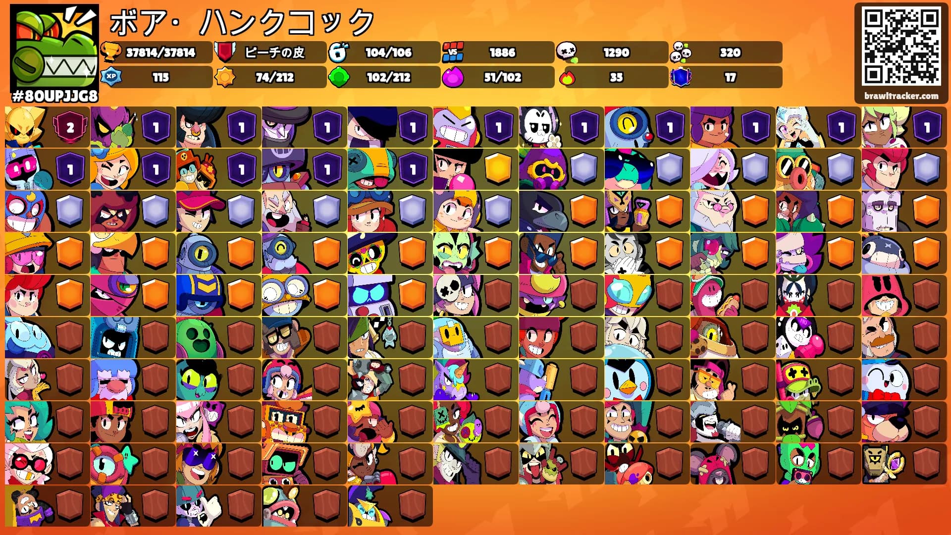 ボア・ハンクコック's Ranks