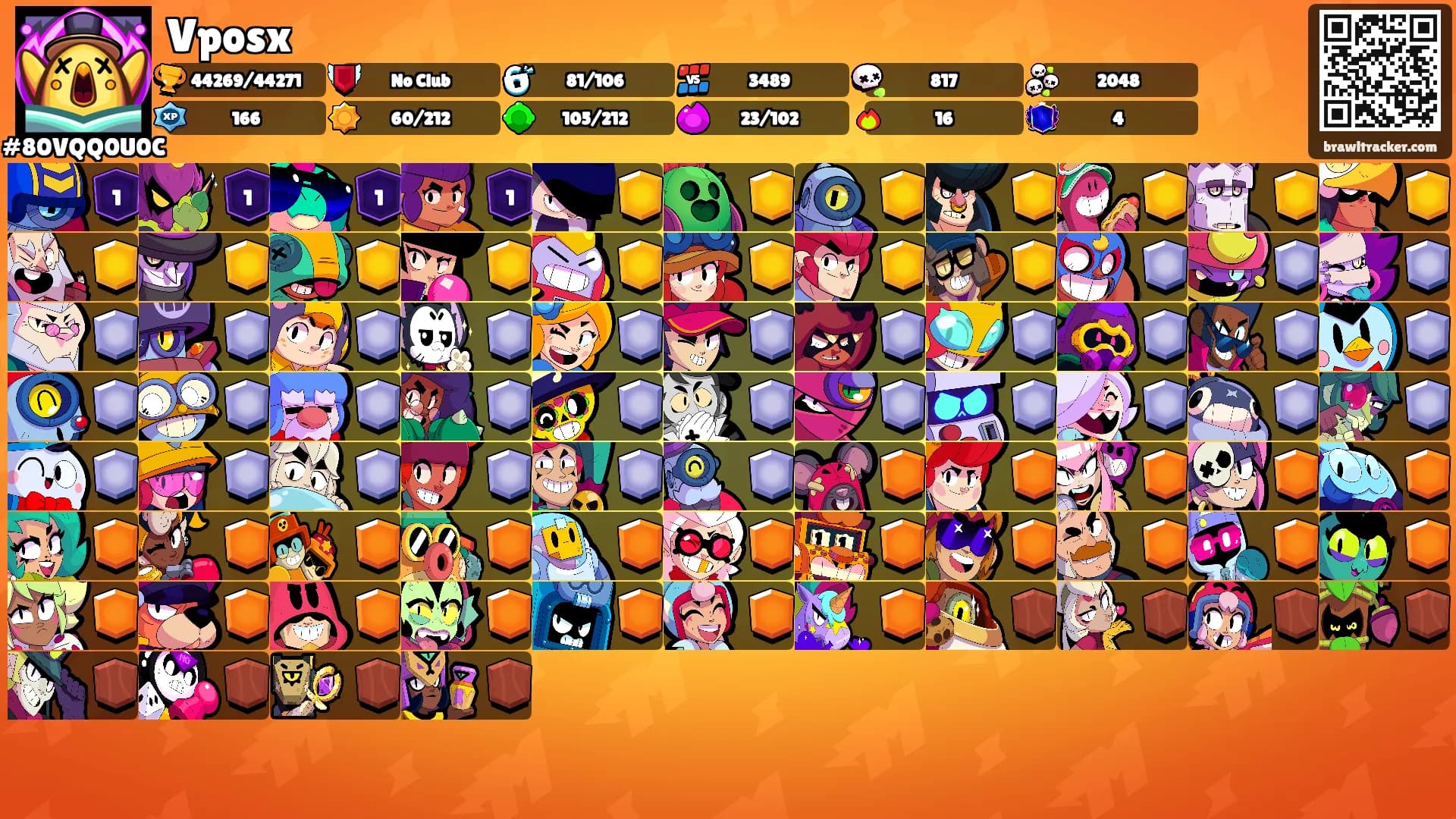 Vposx's Ranks