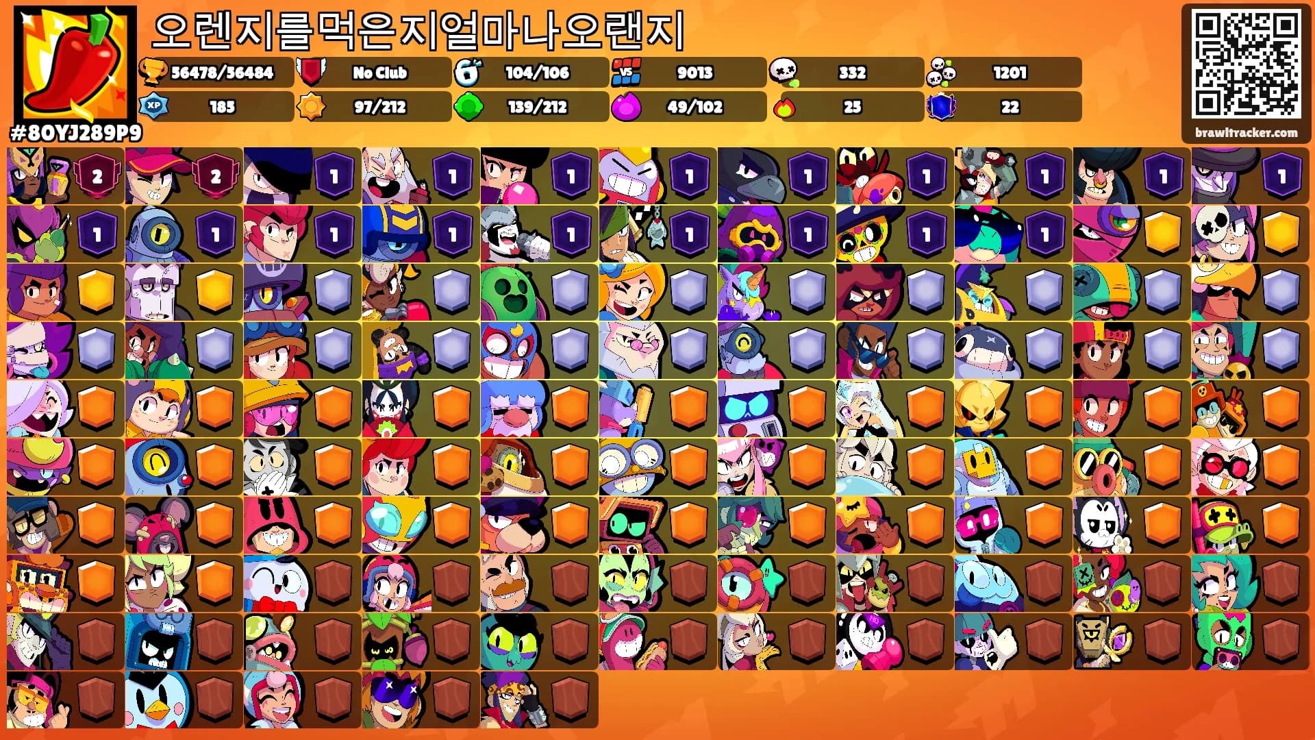 오렌지를먹은지얼마나오랜지's Ranks