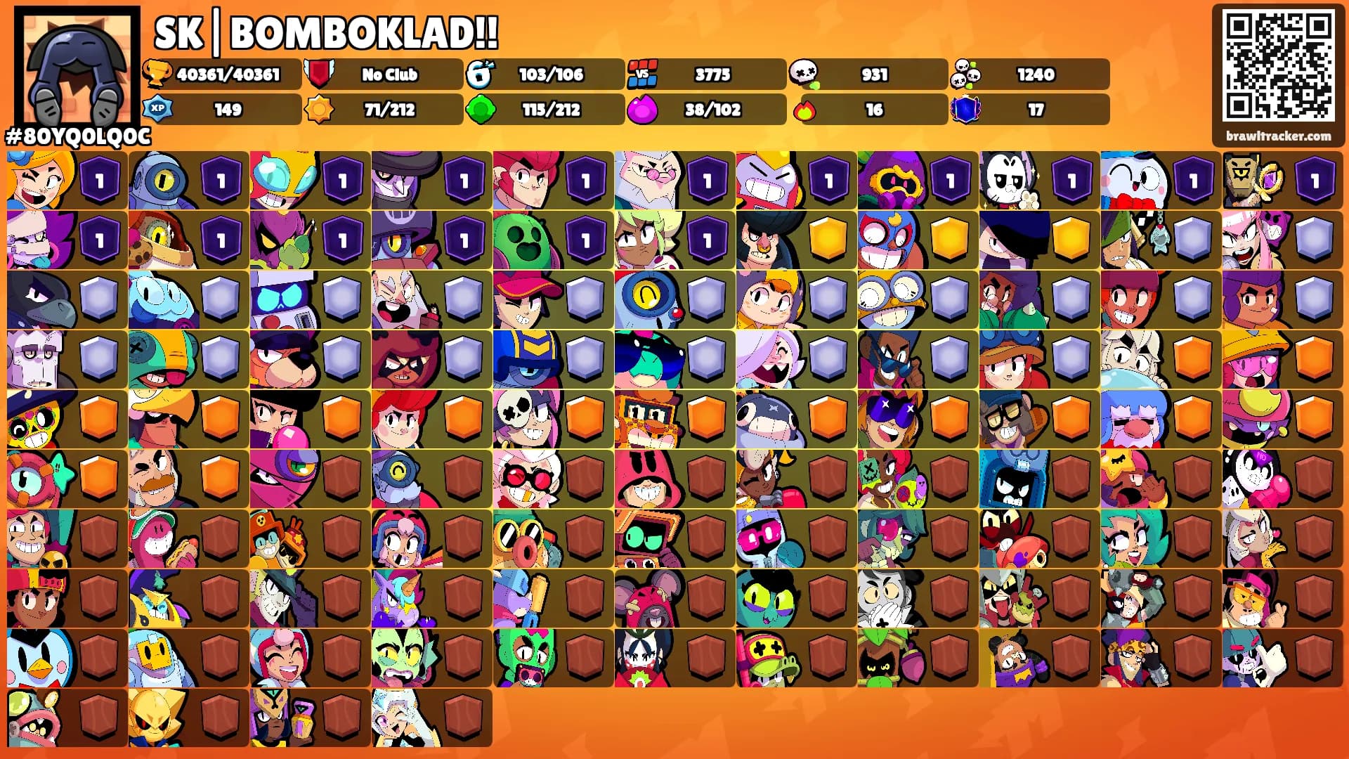 SK|BOMBOKLAD!!'s Ranks