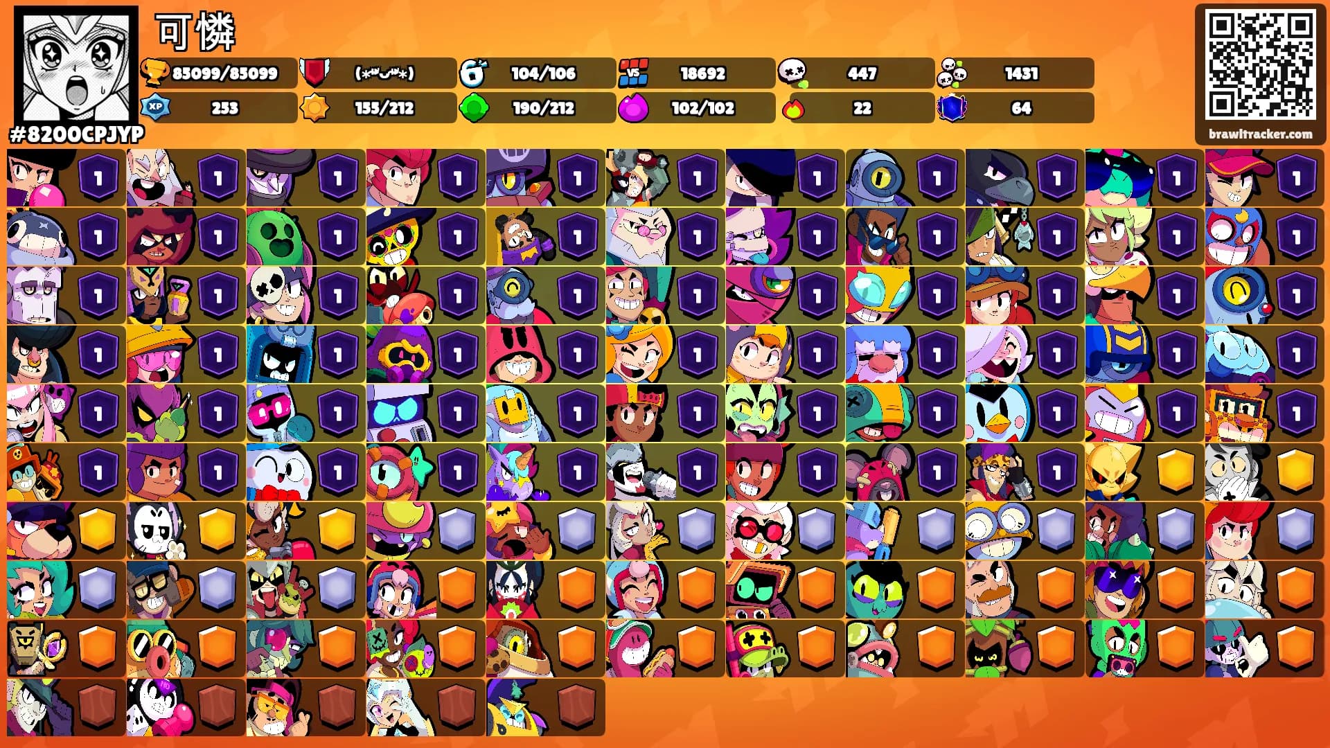 可憐's Ranks
