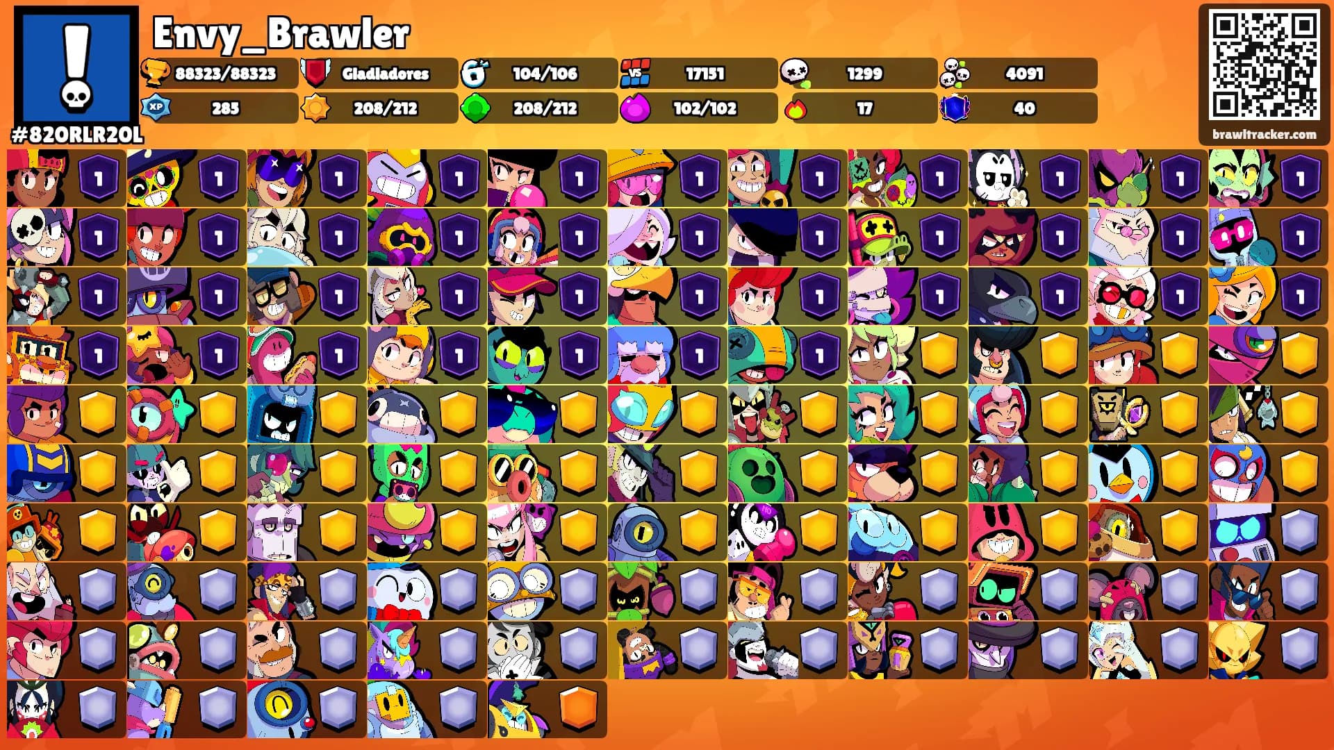Envy_Brawler's Ranks
