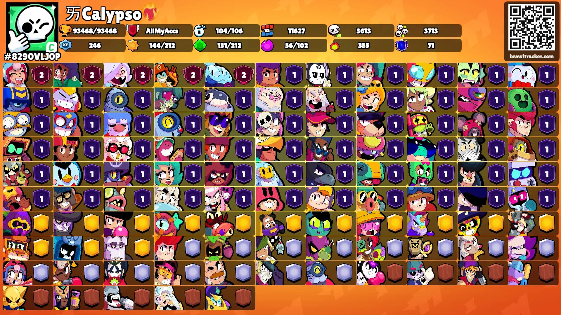ㄞCalypso❤️‍🔥's Ranks