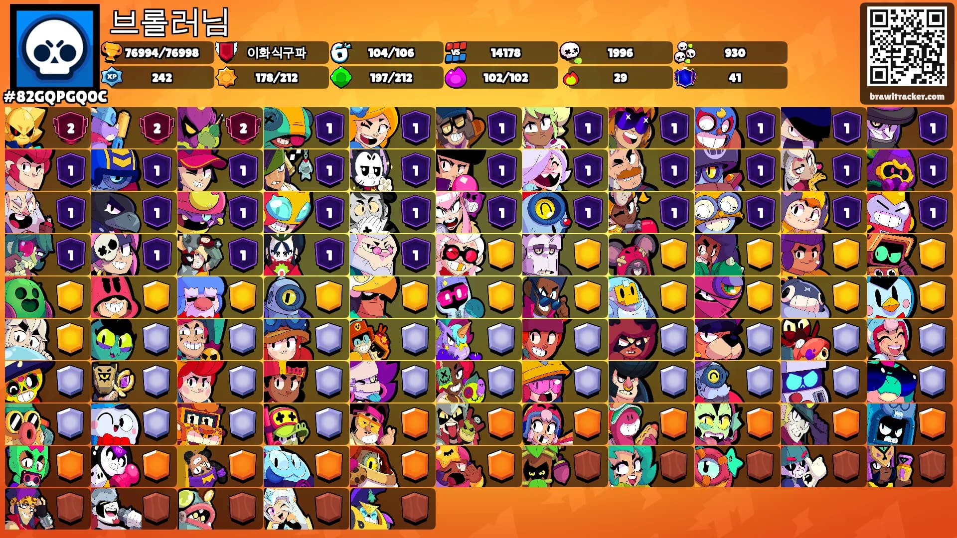 브롤러님's Ranks