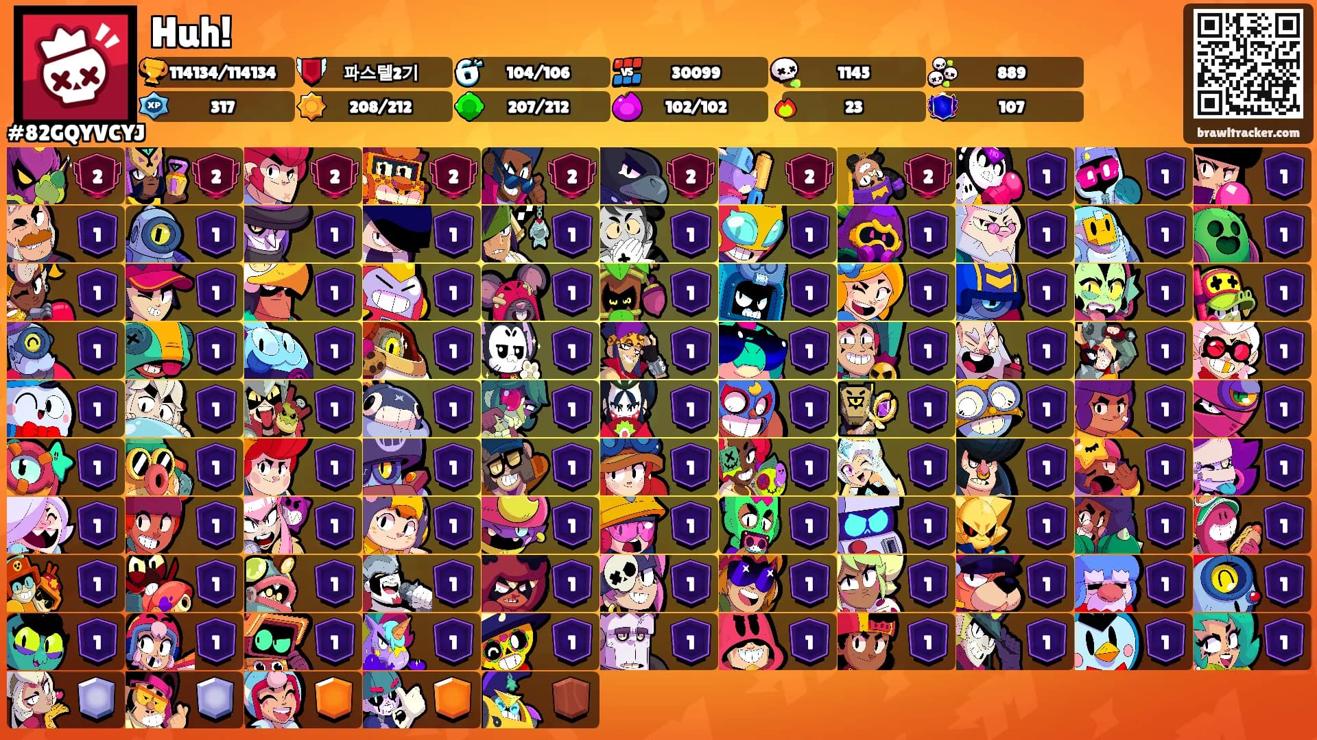 Huh!'s Ranks