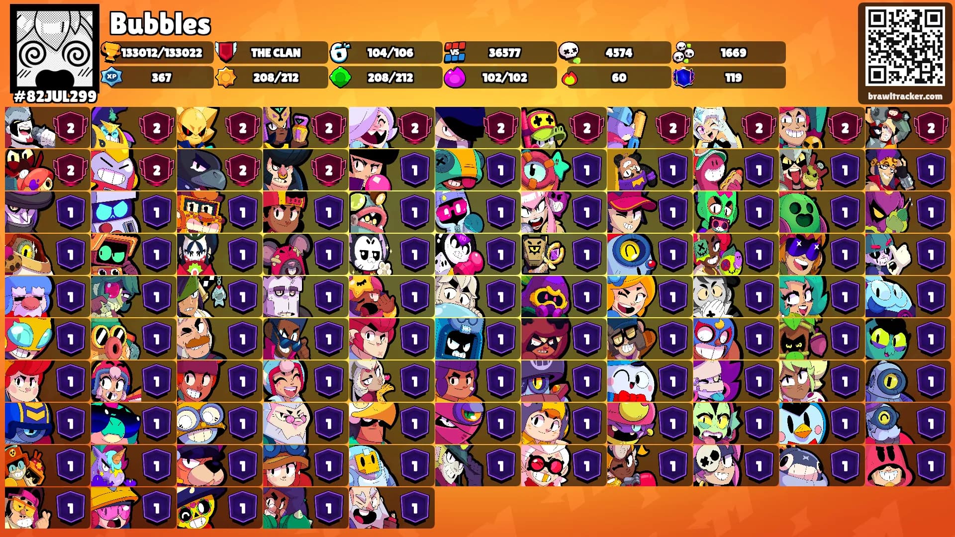 Bubbles's Ranks