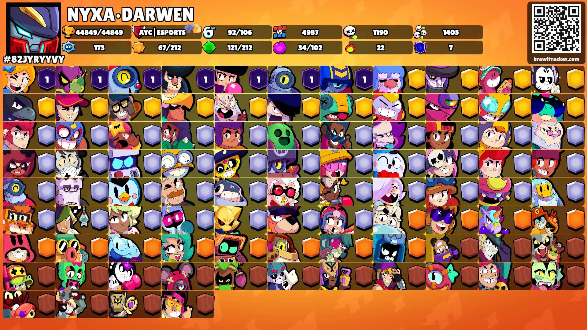 NYXA•DARWEN's Ranks