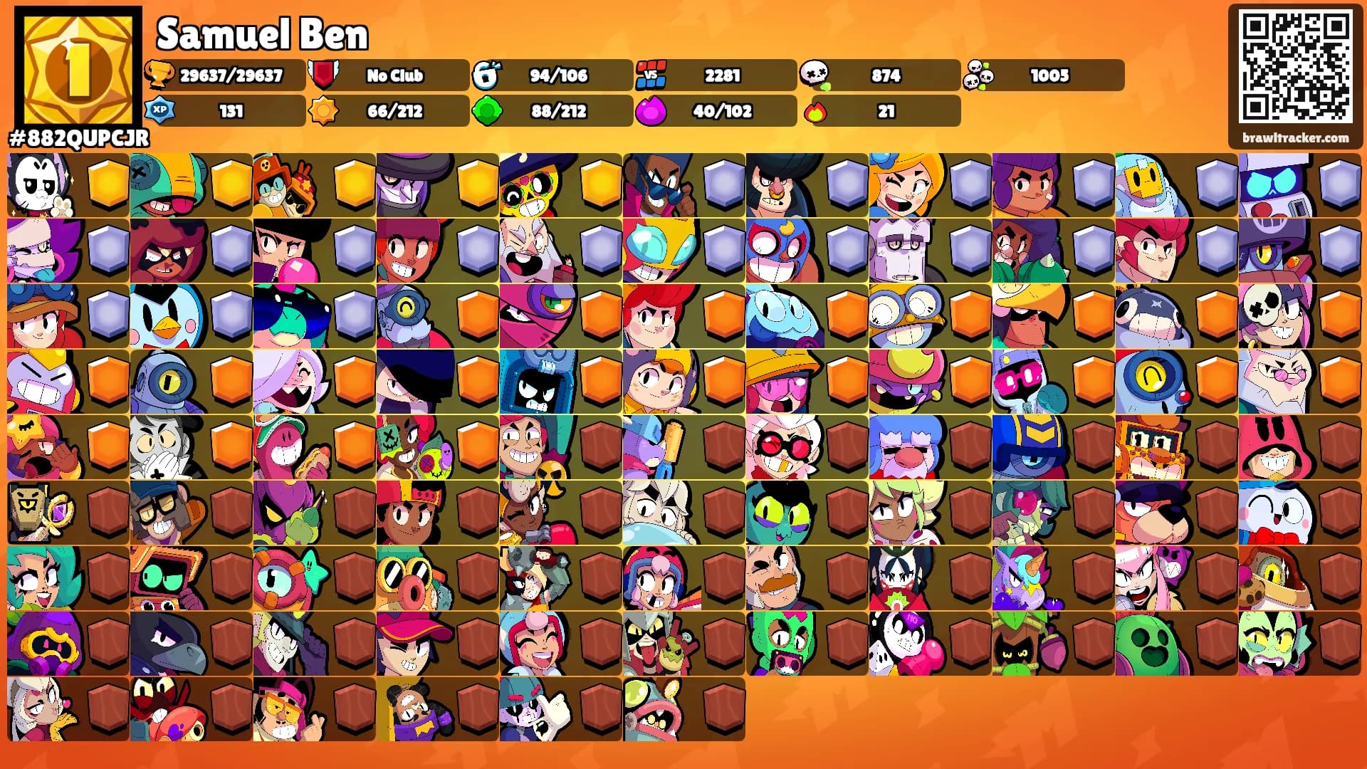 Samuel Ben's Ranks