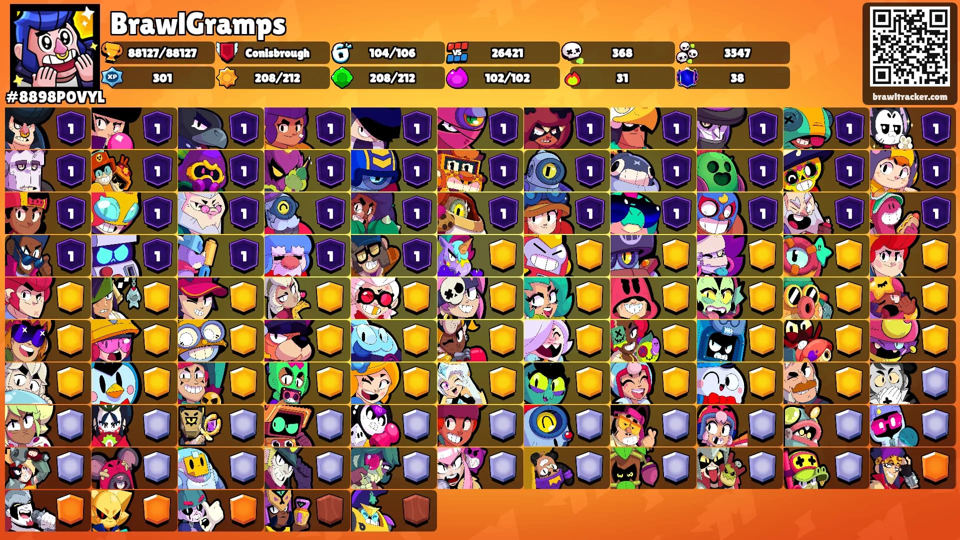 BrawlGramps's Ranks
