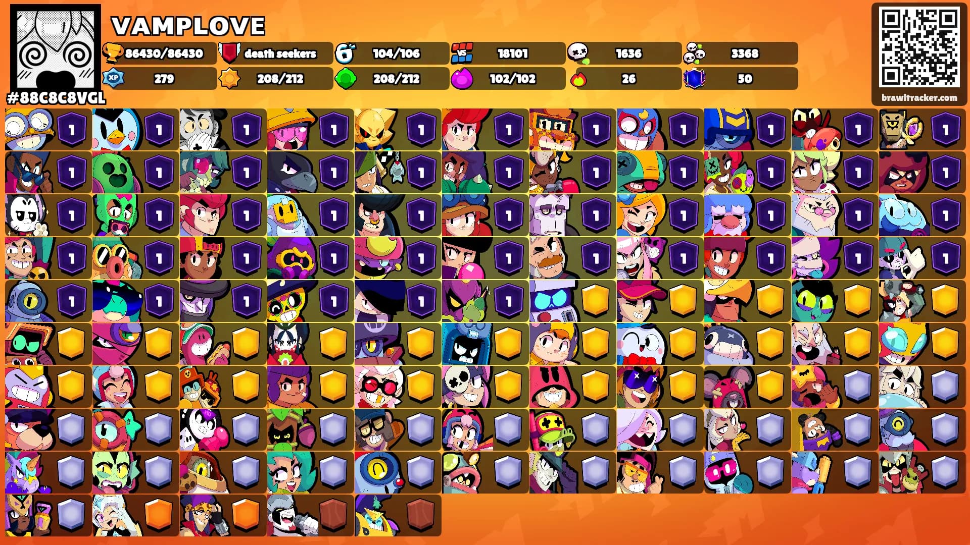 ᴠᴀᴍᴘʟᴏᴠᴇ's Ranks