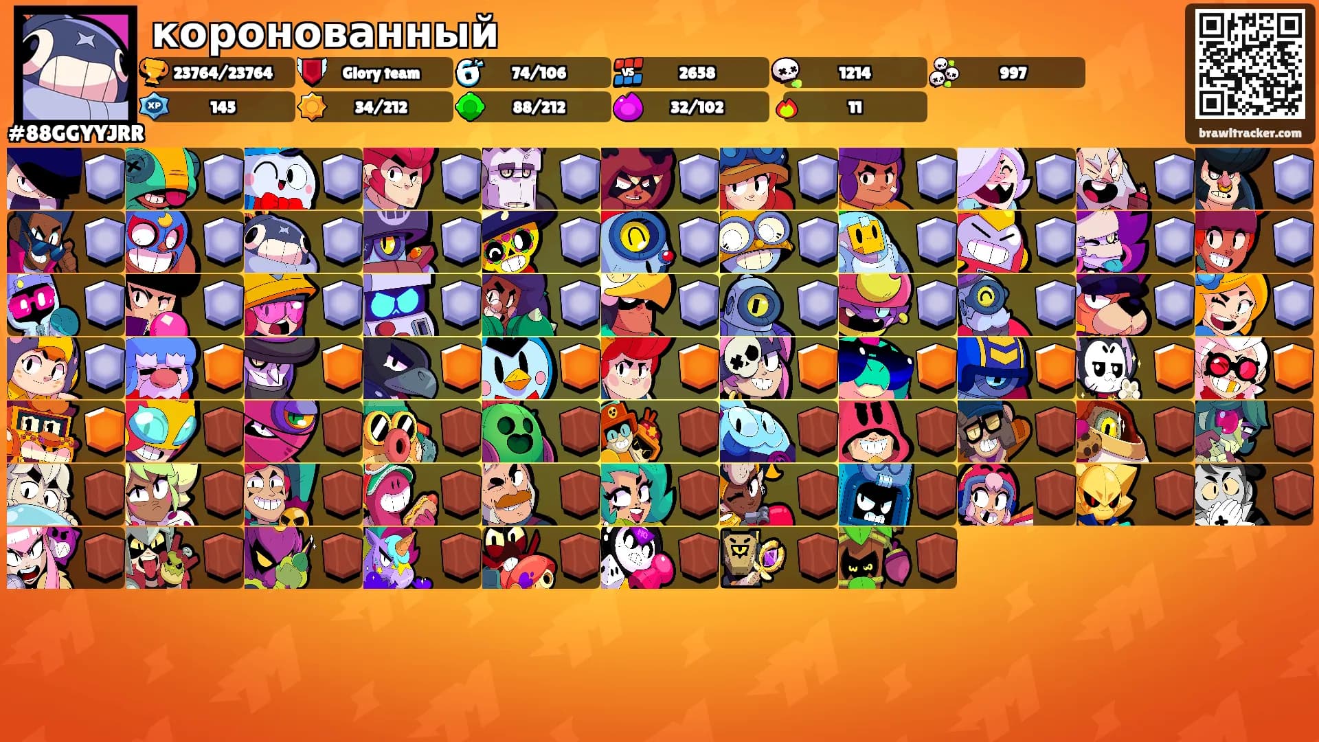 коронованный's Ranks