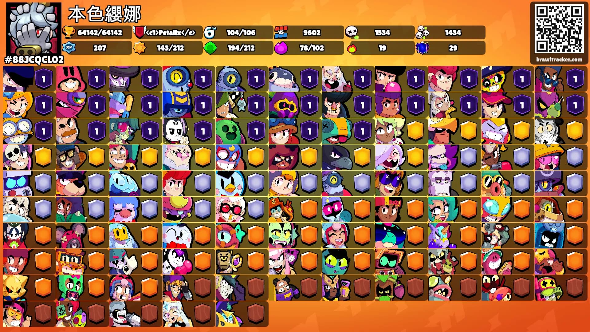 本色纓娜's Ranks