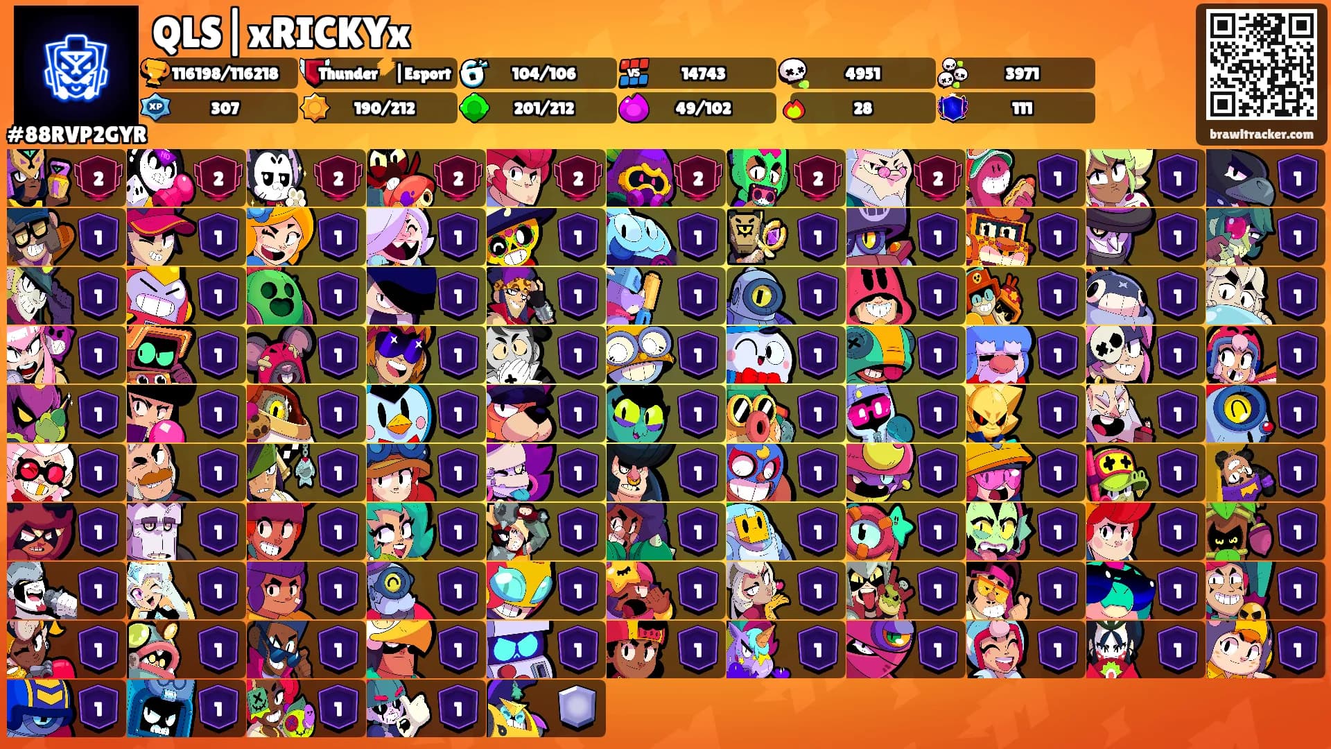 QLS|xRICKYx's Ranks