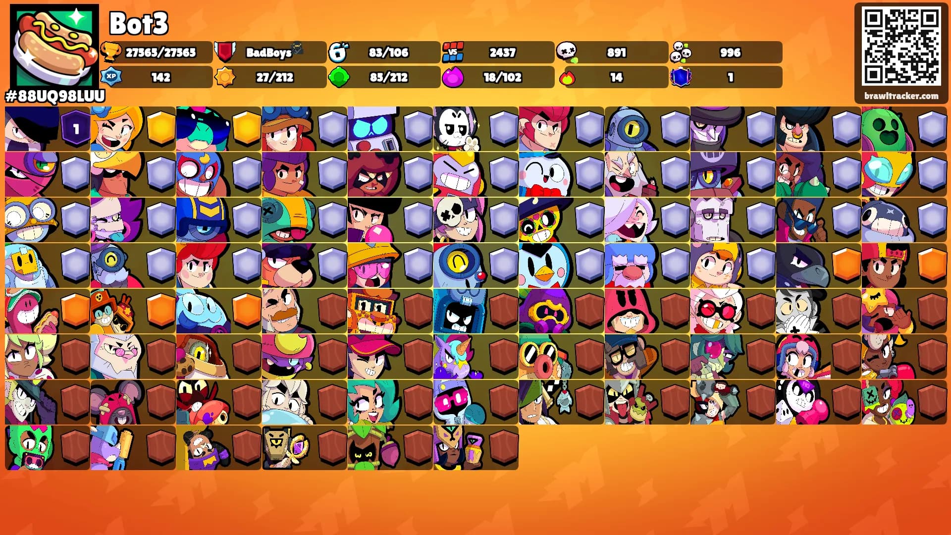 Bot3's Ranks
