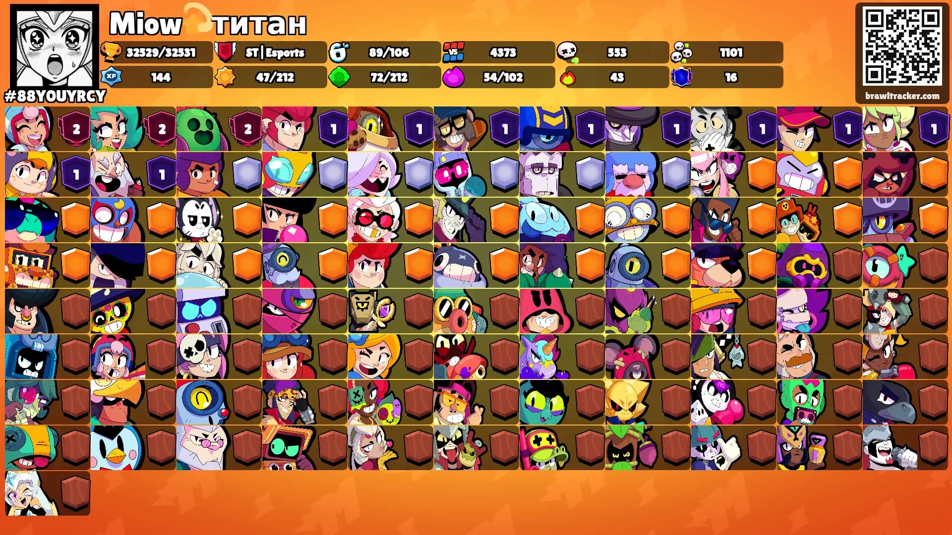 Miow💫титан's Ranks